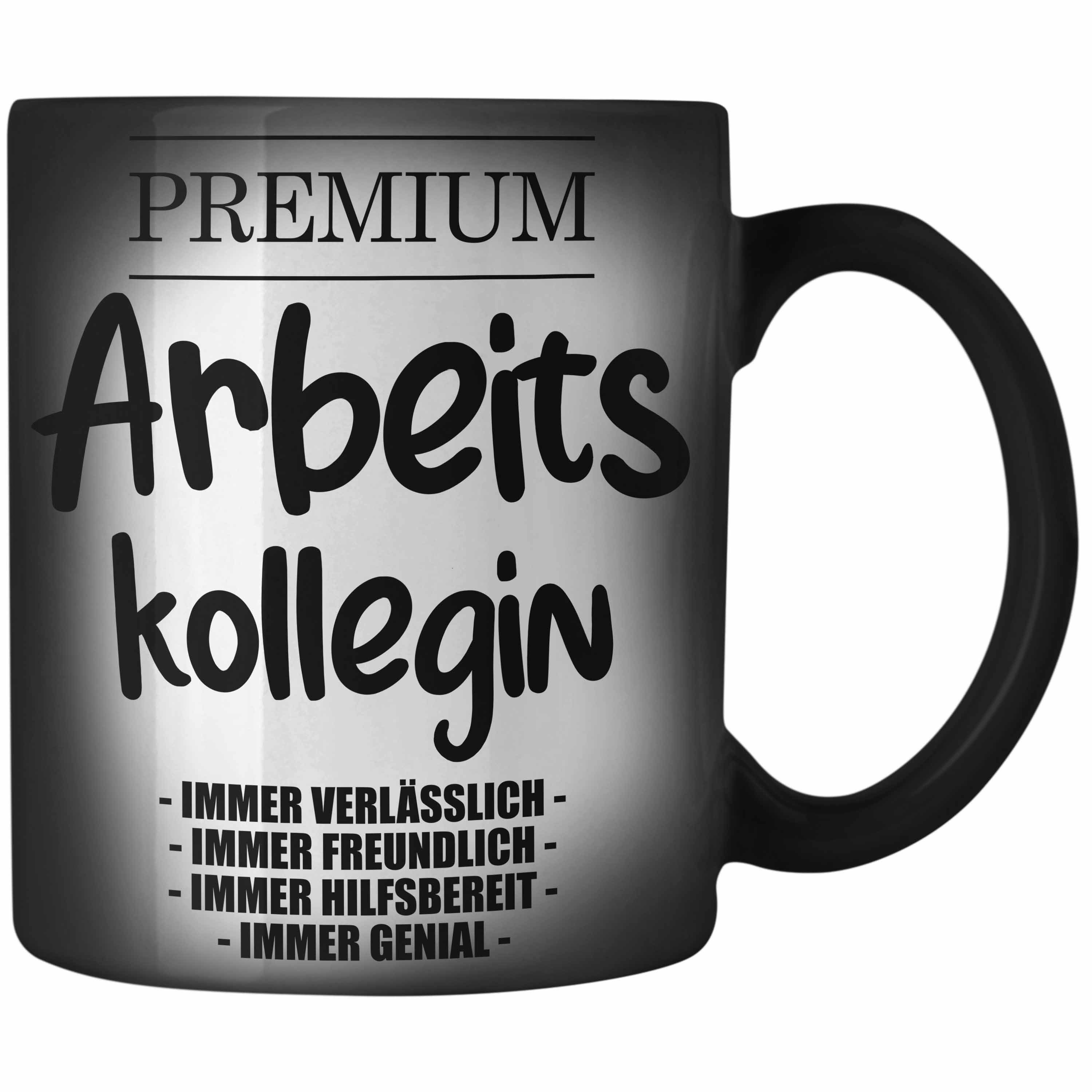 Trendation Tasse Trendation - Lieblingskollegin Premium Kollegin Lustige Zaubertasse für Kollegin zum Geburtstag als Geschenk mit Sprüchen, Farbwechsel