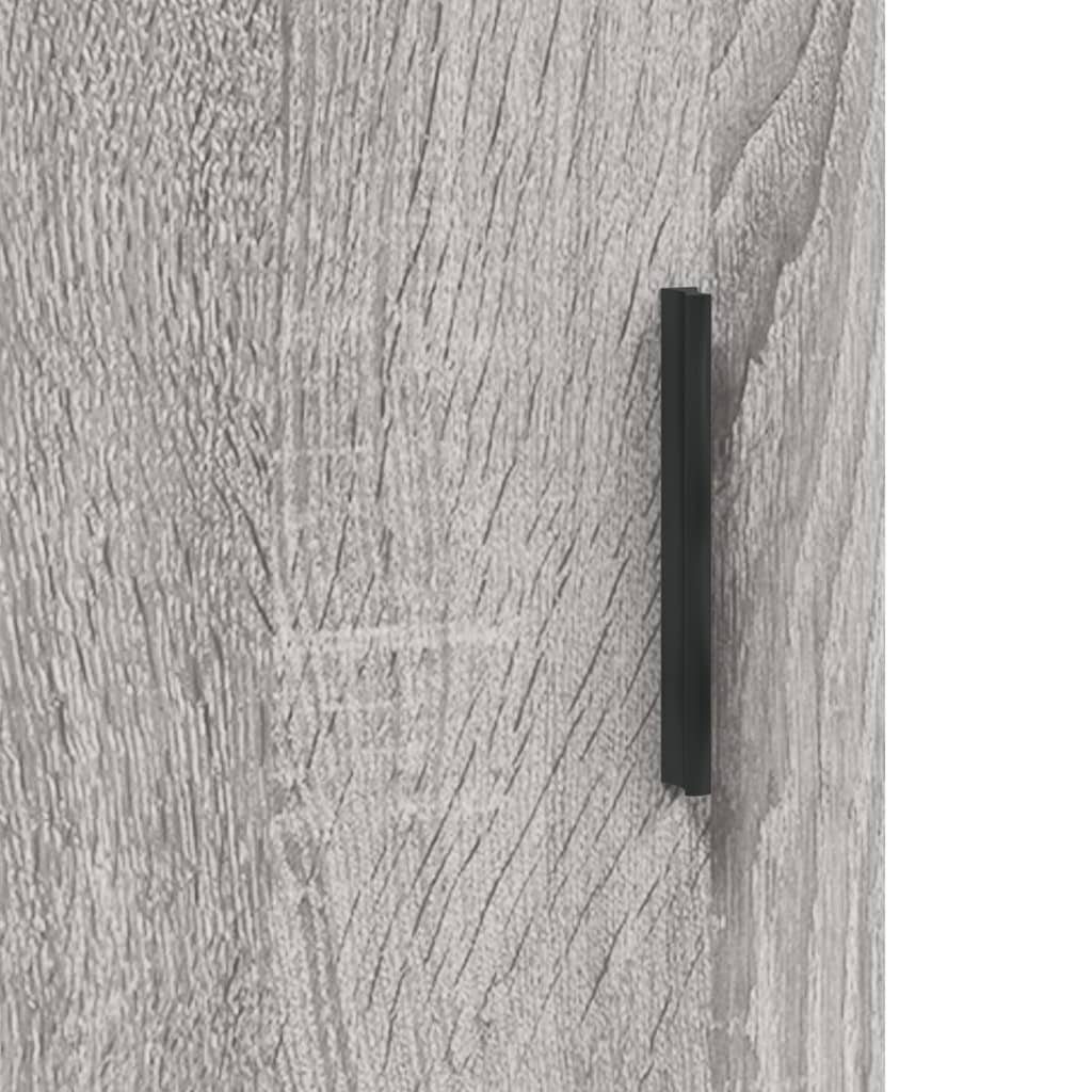 vidaXL Fächerschrank Wandschrank (1-St) Grau cm Holzwerkstoff 60x31x70 Sonoma