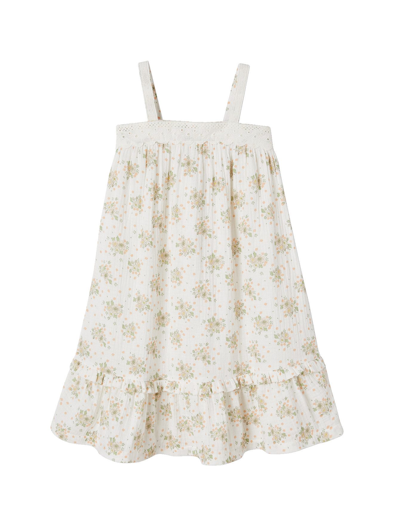 vertbaudet Minikleid Festliches Mädchen Kleid mit Trägern