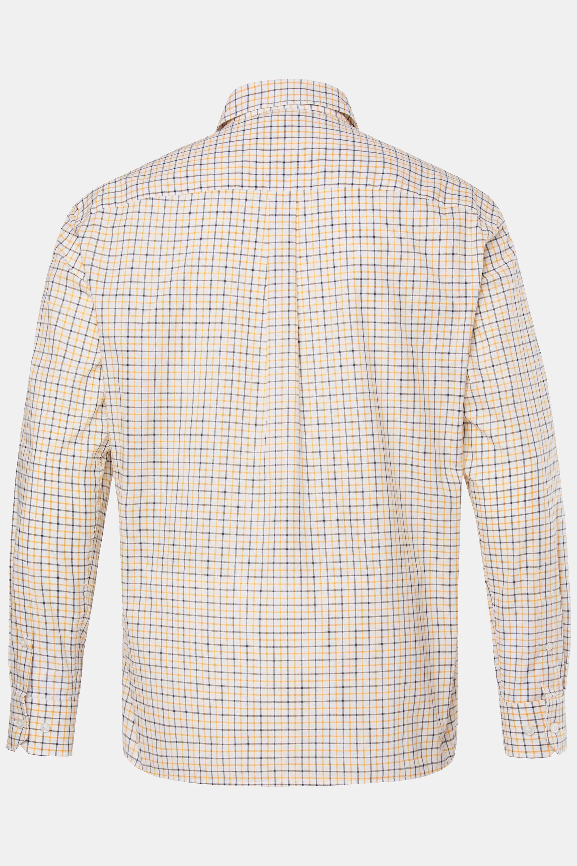 Men Plus Businesshemd Karohemd Langarm Kentkragen Comfort Fit
