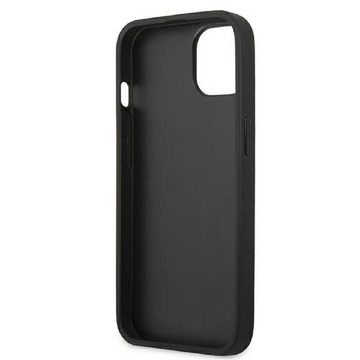 BMW Handyhülle iPhone 13 Hardcase Cover Leder Echtleder schwarz