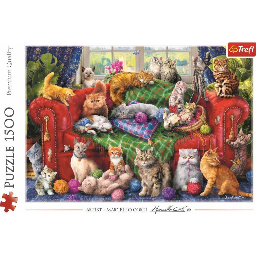 Trefl Puzzle Puzzle Katzen auf dem günstig online kaufen