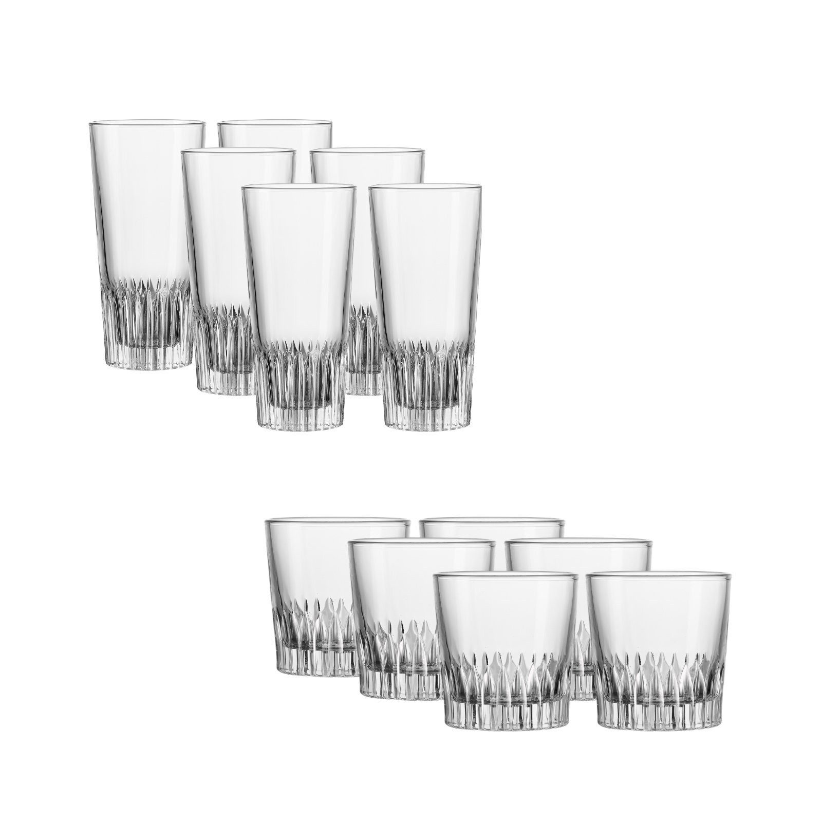 Ritzenhoff & Breker Gläser-Set Bergamo Bargläser-Set 12er Set, 12-tlg., Glas