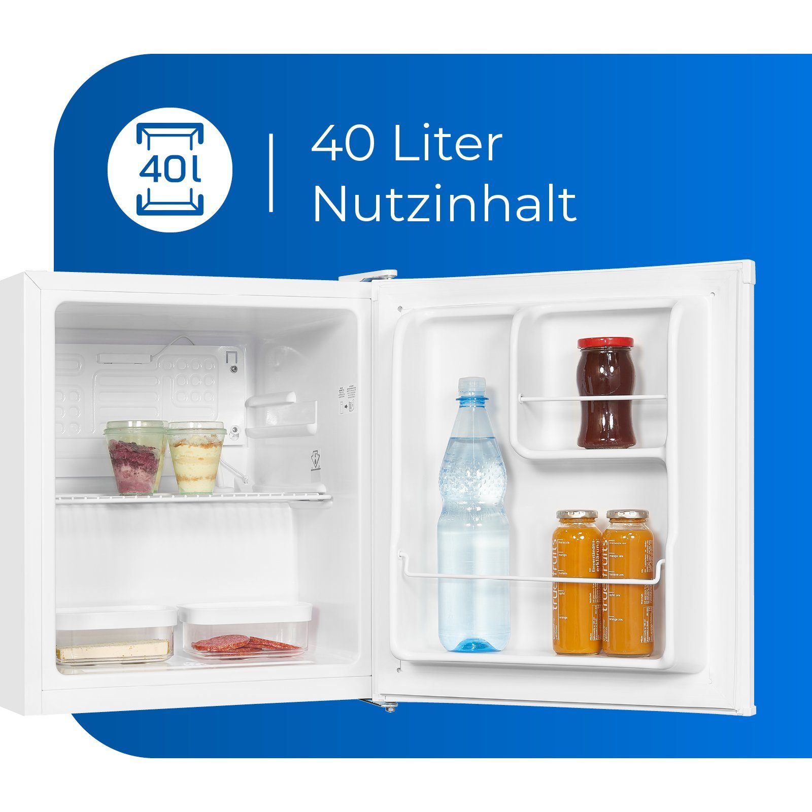 verschiedenen in kompakter Table Kühlschrank Mini-Kühlschrank KB05-V-040E, Weiss exquisit Top Farben