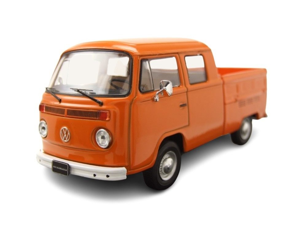 ixo Models Modellauto VW T2 DoKa Pritsche 1972 orange, Maßstab 1:43