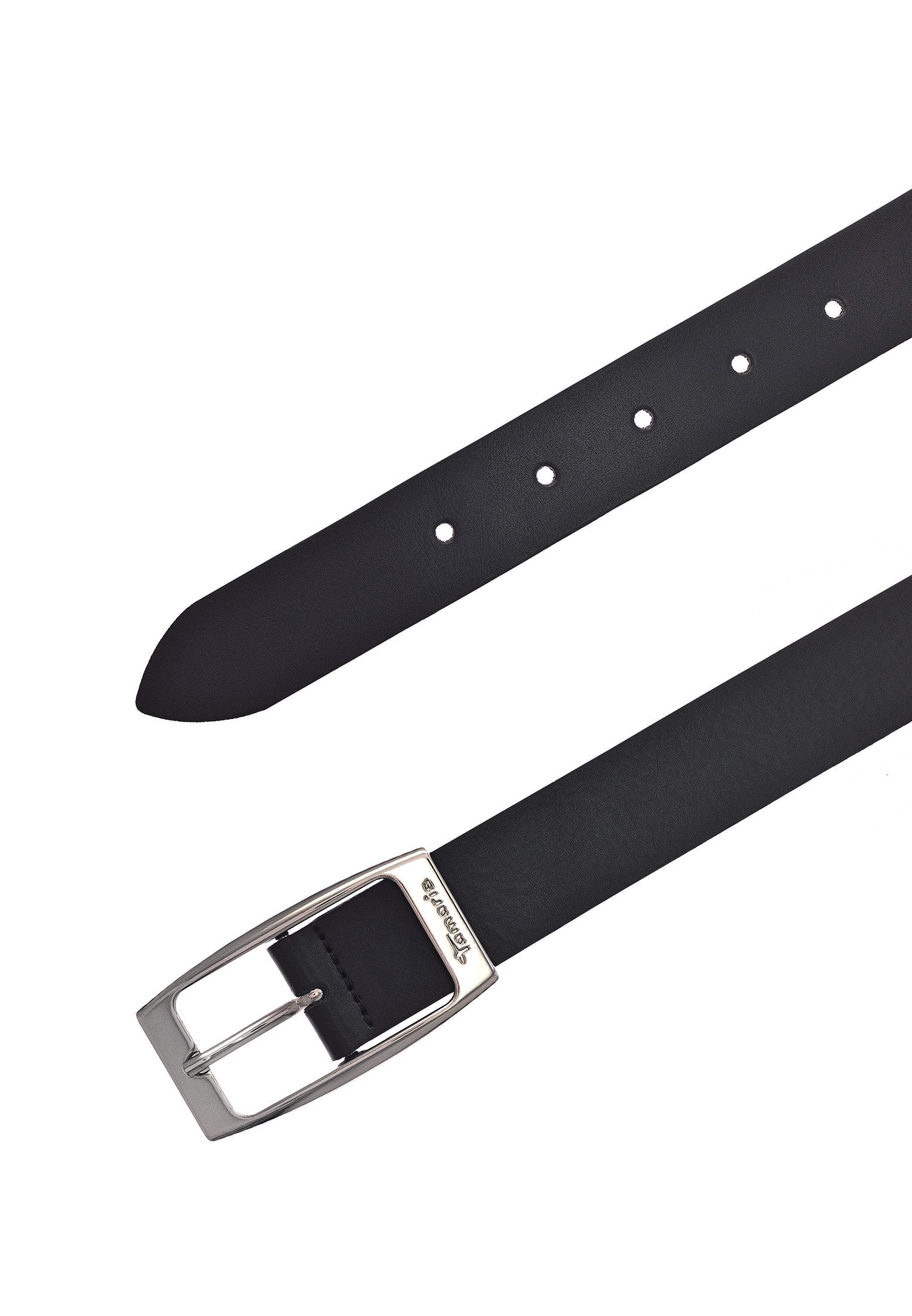 Tamaris Ledergürtel "Charlie Silver" mit glänzender Schließe in tollen Basic-Farben