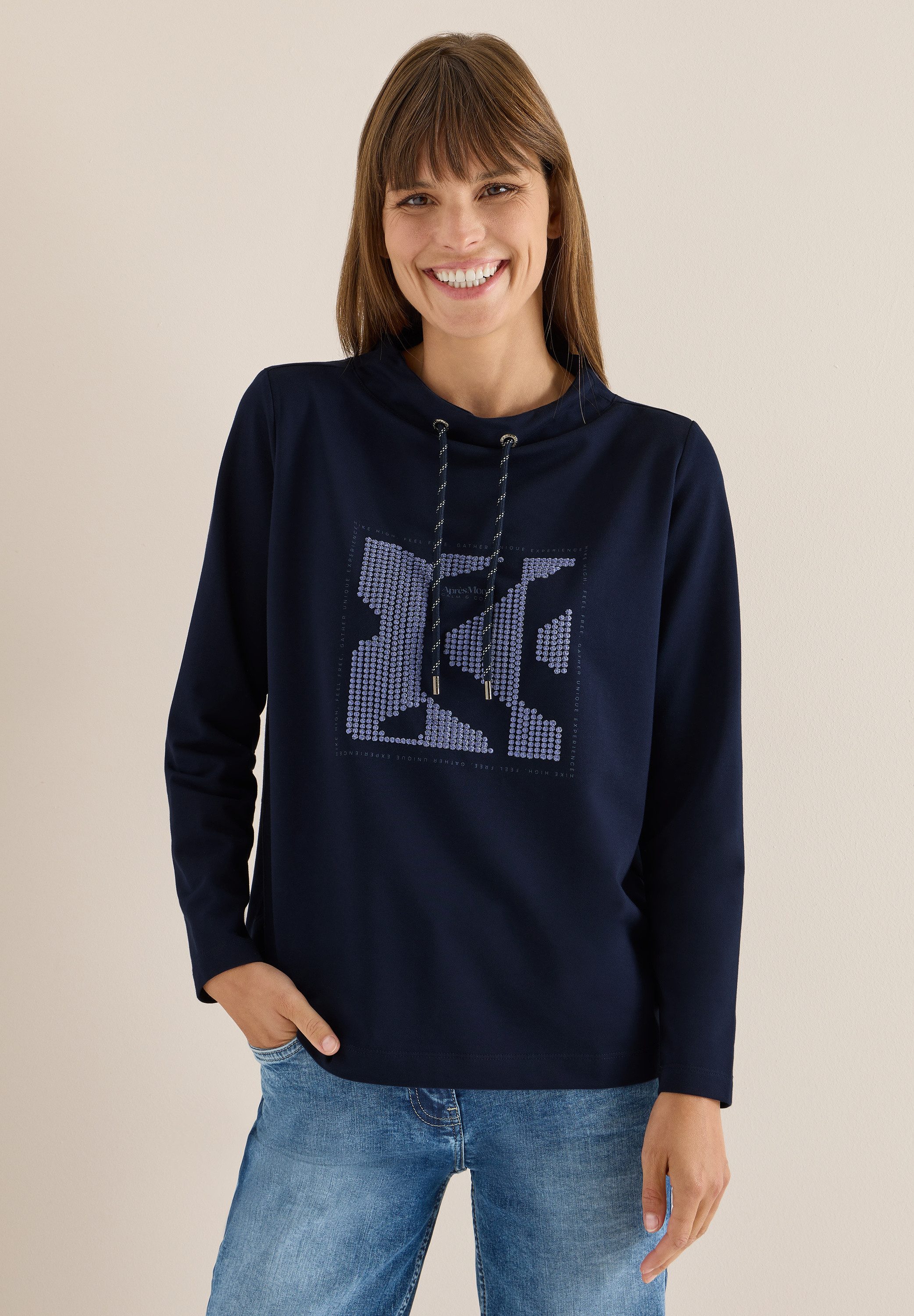 CECIL Langarmshirt mit Artwork günstig online kaufen