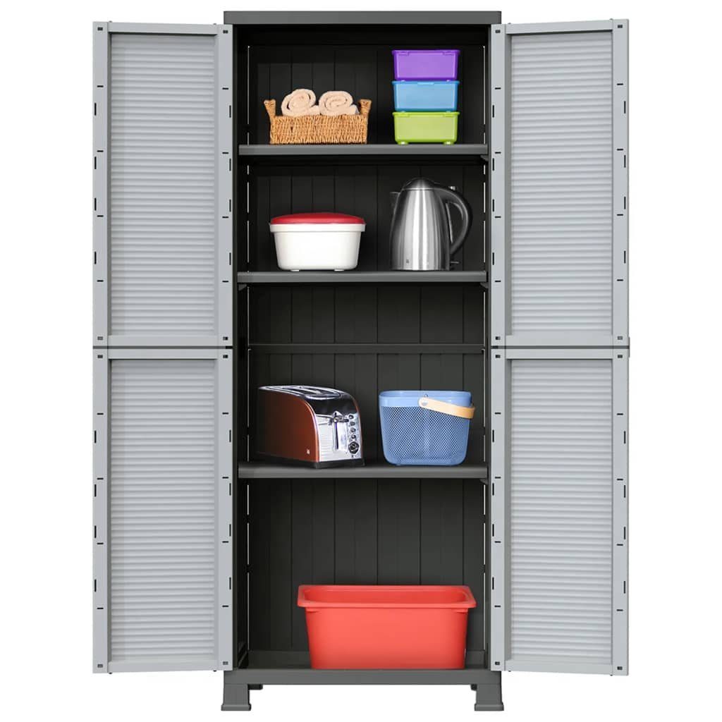 vidaXL Fächerschrank Kunststoffschrank 68x39x171,5 cm (1-St)