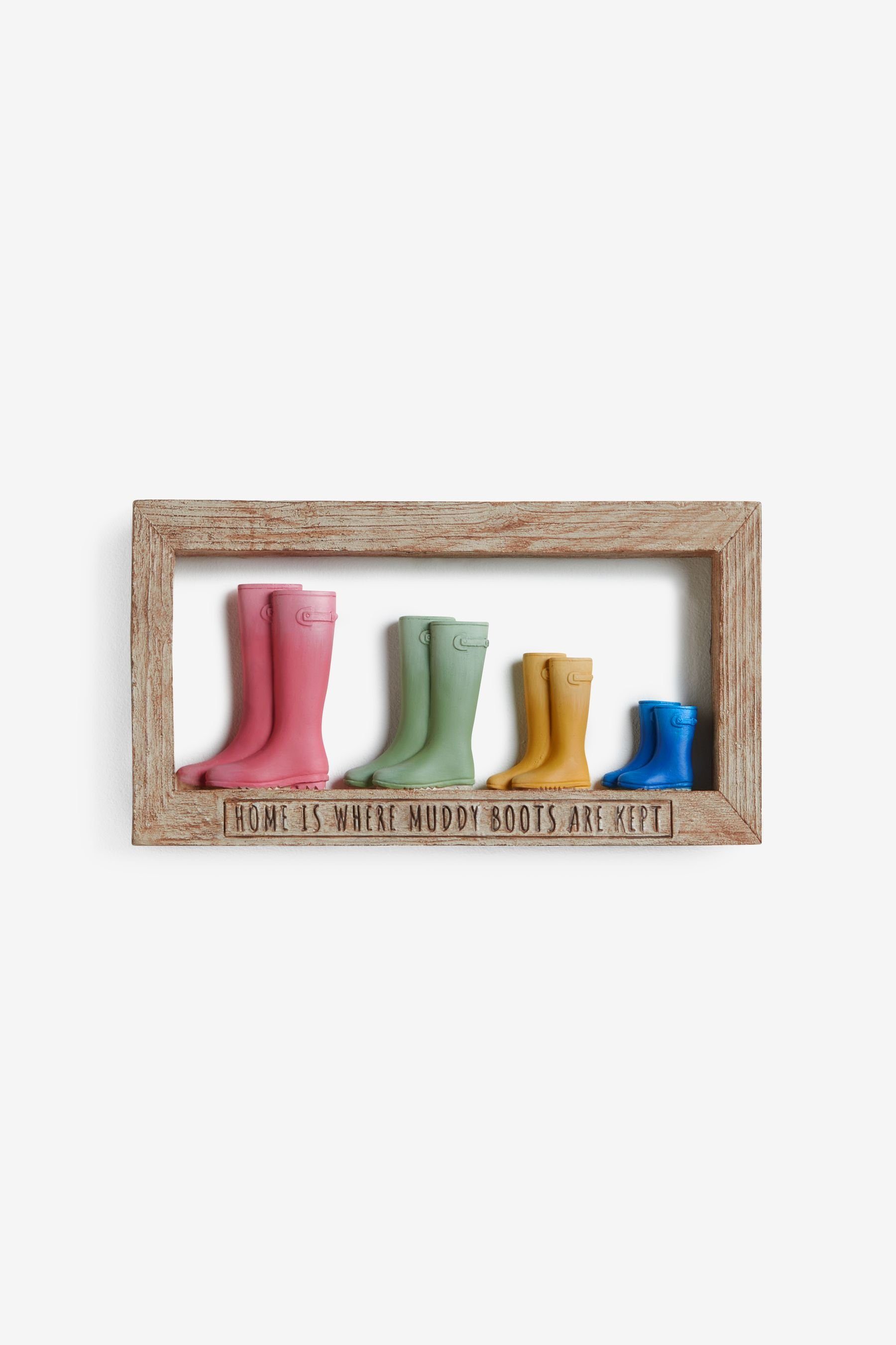 Next Wanddekoobjekt Familien-Wandkunst, Gummistiefel