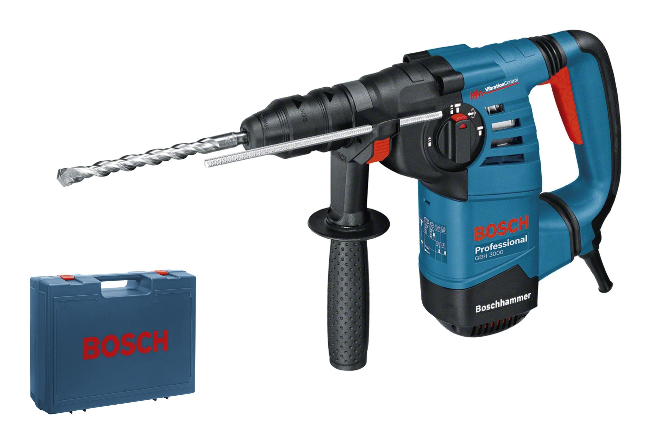 Bosch Professional Bohrhammer GBH 3000, Mit SDS plus - im Handwerkerkoffer | Bohrhämmer