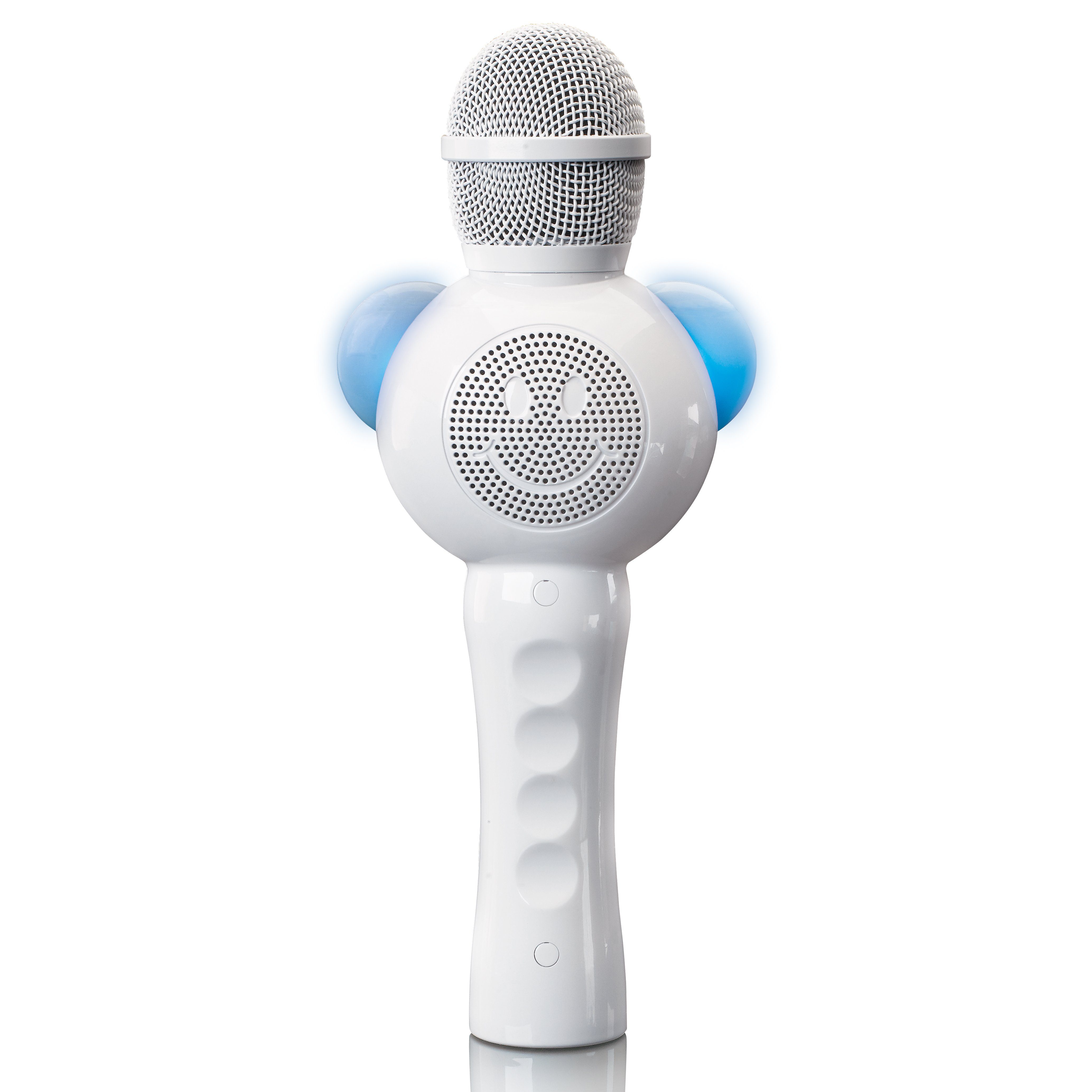 Lenco Mikrofon BMC-060WH (1-tlg), Kinder Mikrofon,Kinderparty,-Karaoke Mikrofon,Bluetooth-Lautsprecher