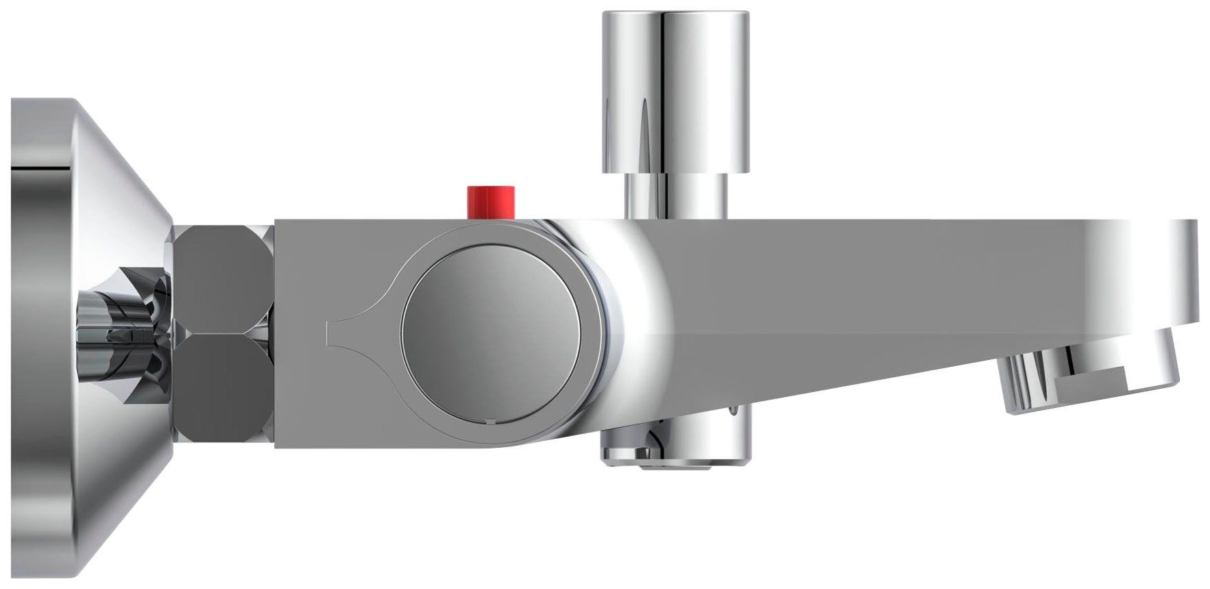 Schütte Wannenthermostat Vico Wannenarmatur Thermostat, Mischbatterie Badewanne, Wasserhahn Bad