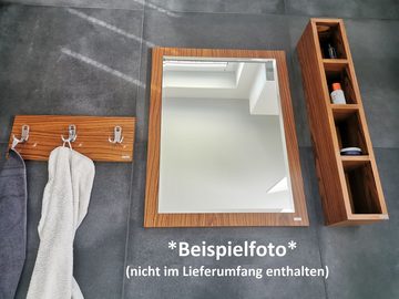 carl svensson Bilderrahmen Edler Design Badspiegel Badezimmerspiegel Spiegel Teak Carl Svensson 85 x 65 cm