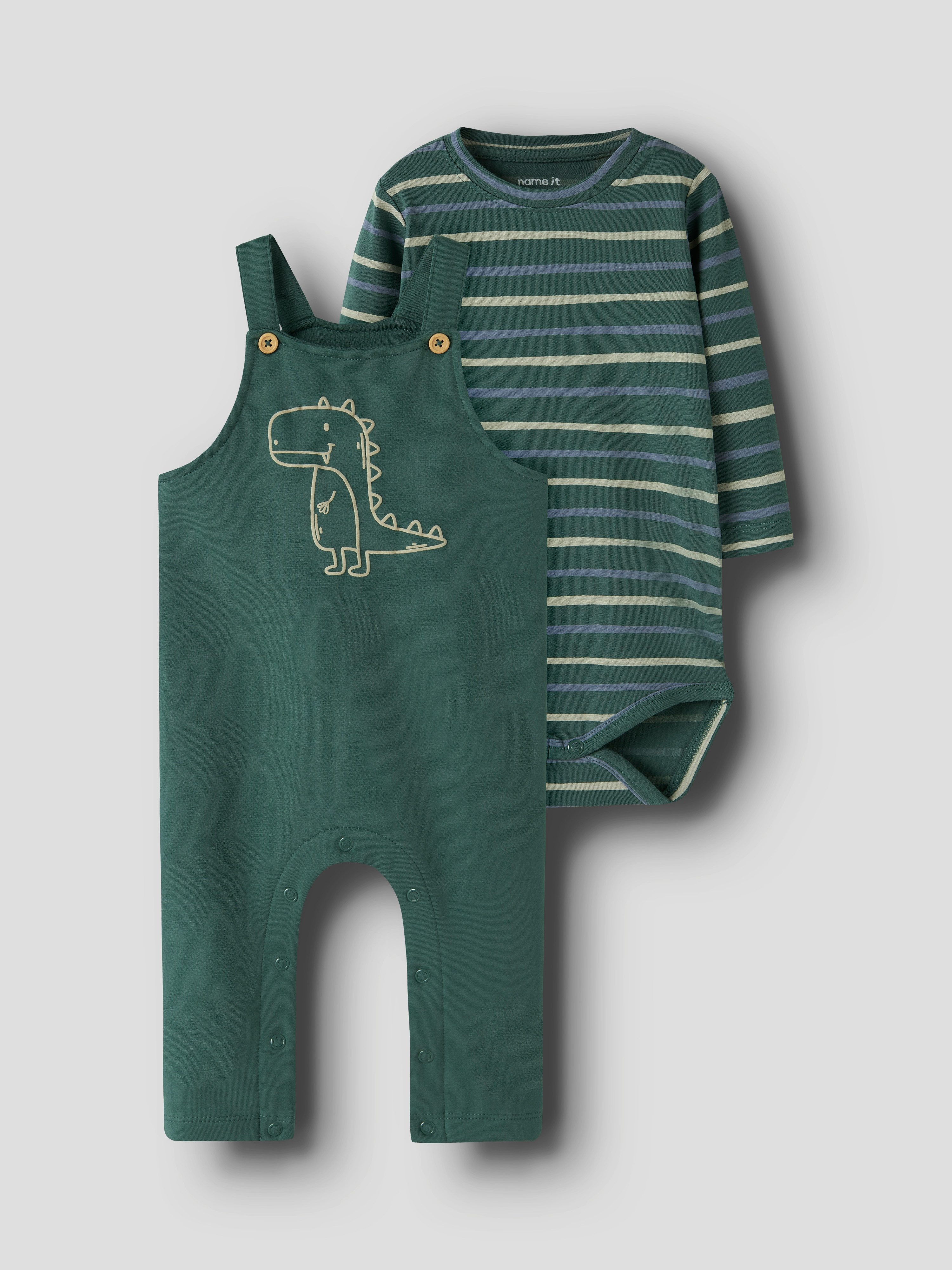 Name It Overall NBMVONNE SWEAT OVERALL BOX BRU SET (Set, 2-tlg)