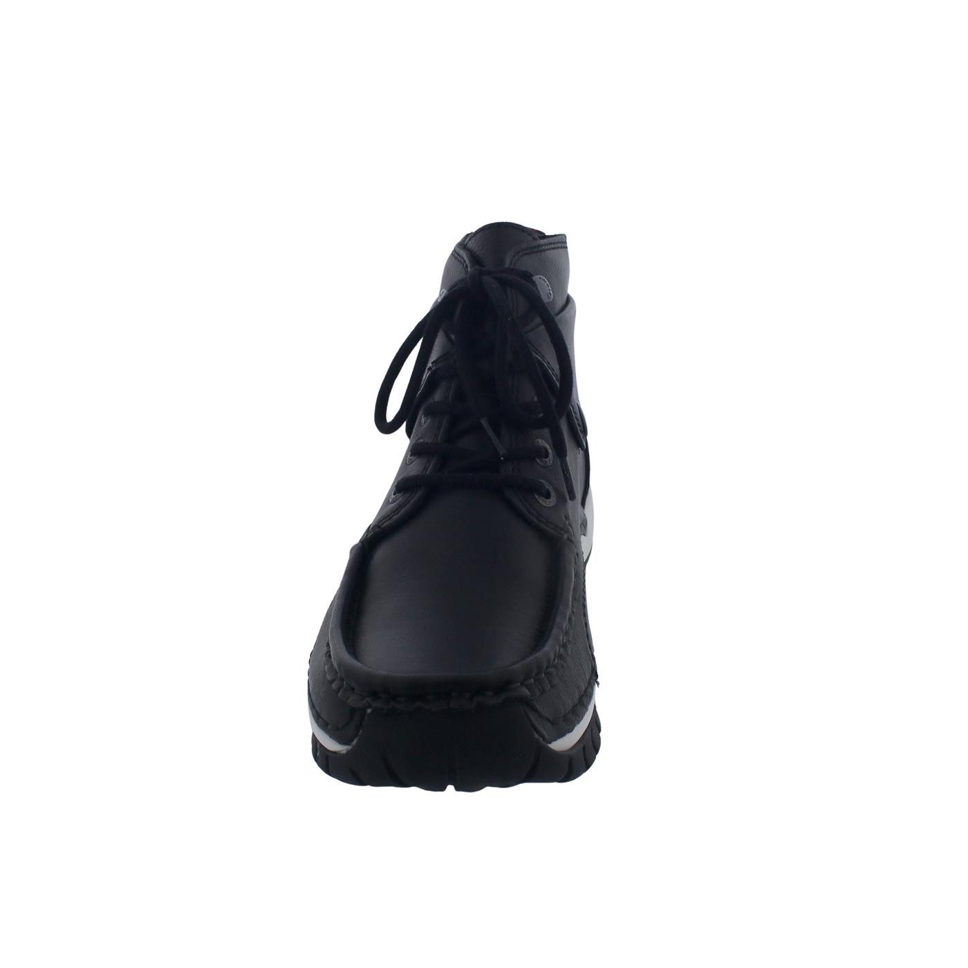 WOLKY Wolky Jump Winter Bootie, Nappa leather Black / white 0472524-010 Schnürstiefel