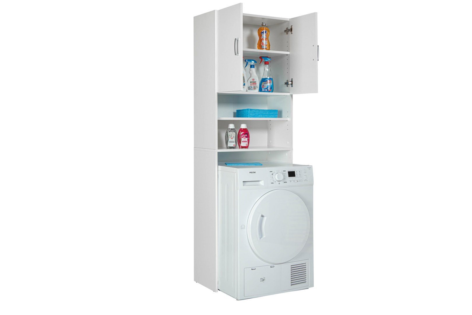 ebuy24 Badezimmer-Set 2 F, (1-St) Arconati 2 Türen, Waschmaschinenüberbau offene
