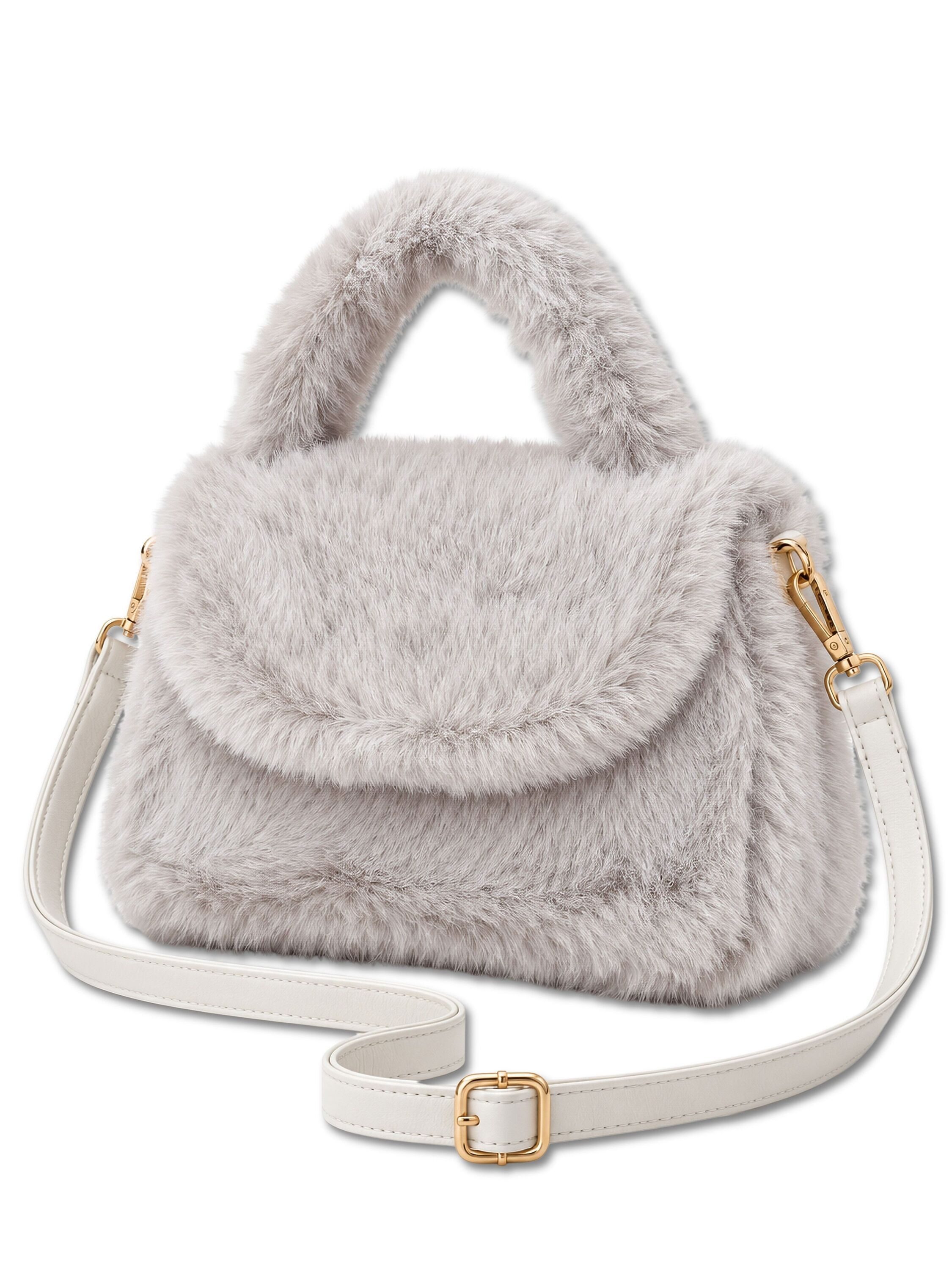 COLLEZIONE ALESSANDRO Henkeltasche Smallfoot, aus kuschelweichem Teddy