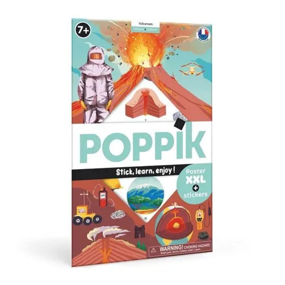 Poster POPPIK Sticker Lernposter Vulkane