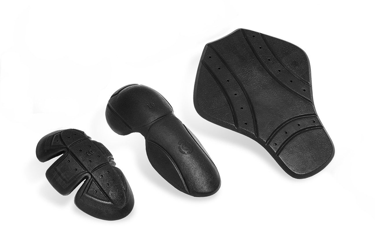 Venturas Motorradjacke 100 % Kevlar, 5 Schutzprotektoren, auch für Freizeit schwarz & weiß 100% hochwertiges Kevlar, 5 Schutzprotektoren, reflektierend bei Nacht
