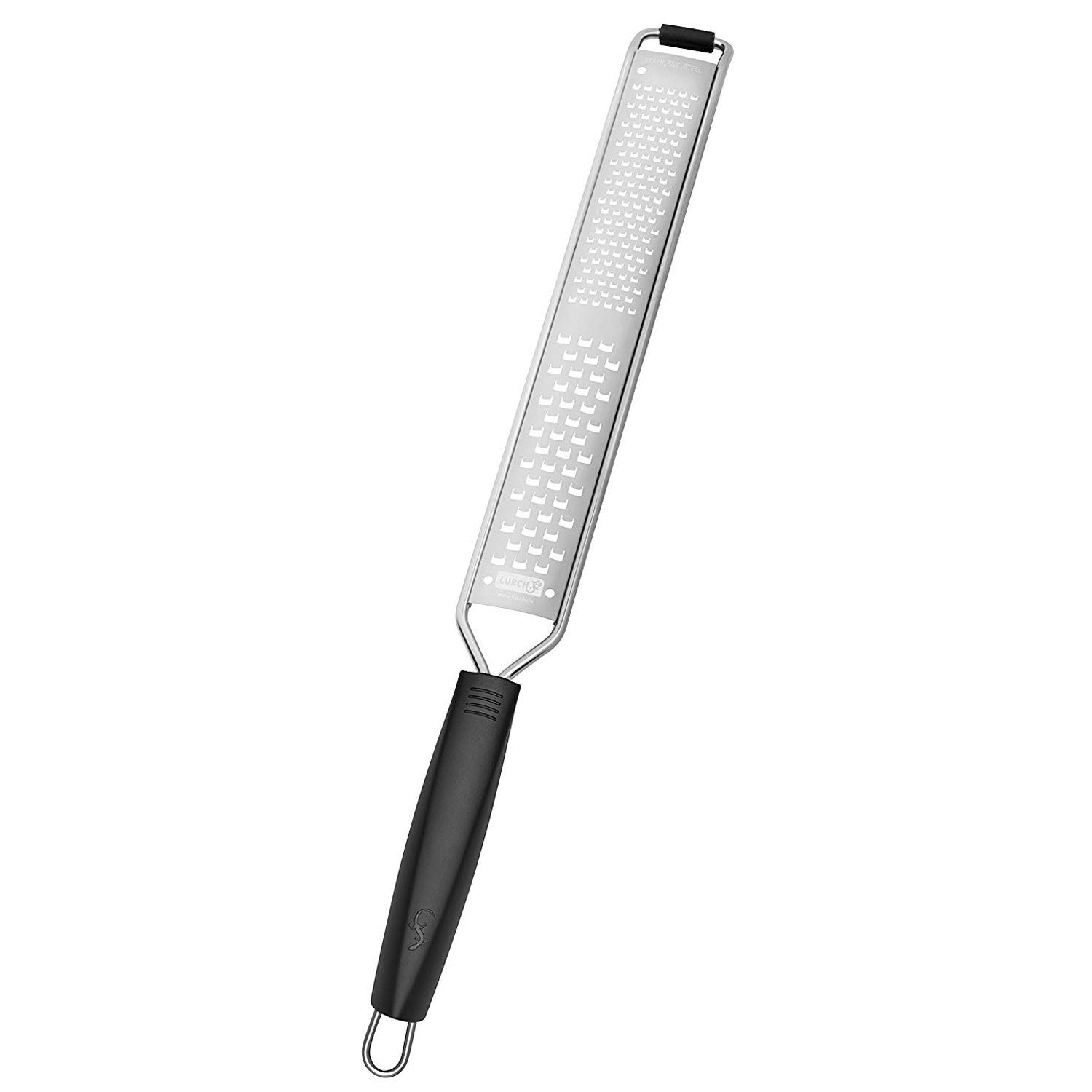 Lurch Käsereibe Tango RT40 Reibe Fein & Mittel Schwarz Ultrascharf, Edelstahl