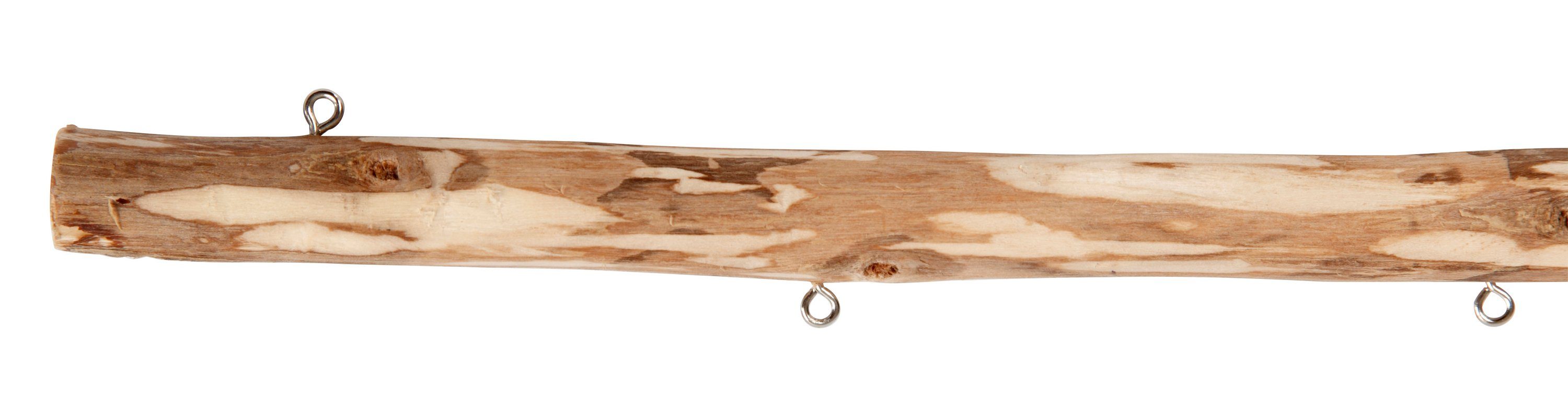 creativ company Bastelnaturmaterial Dekomaterial Ast mit Ösen, 1,5 cm - 2 cm stark