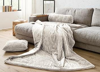 Wohndecke Cordoptik, Gözze, mit Glanzeffekt, Kuscheldecke günstig online kaufen