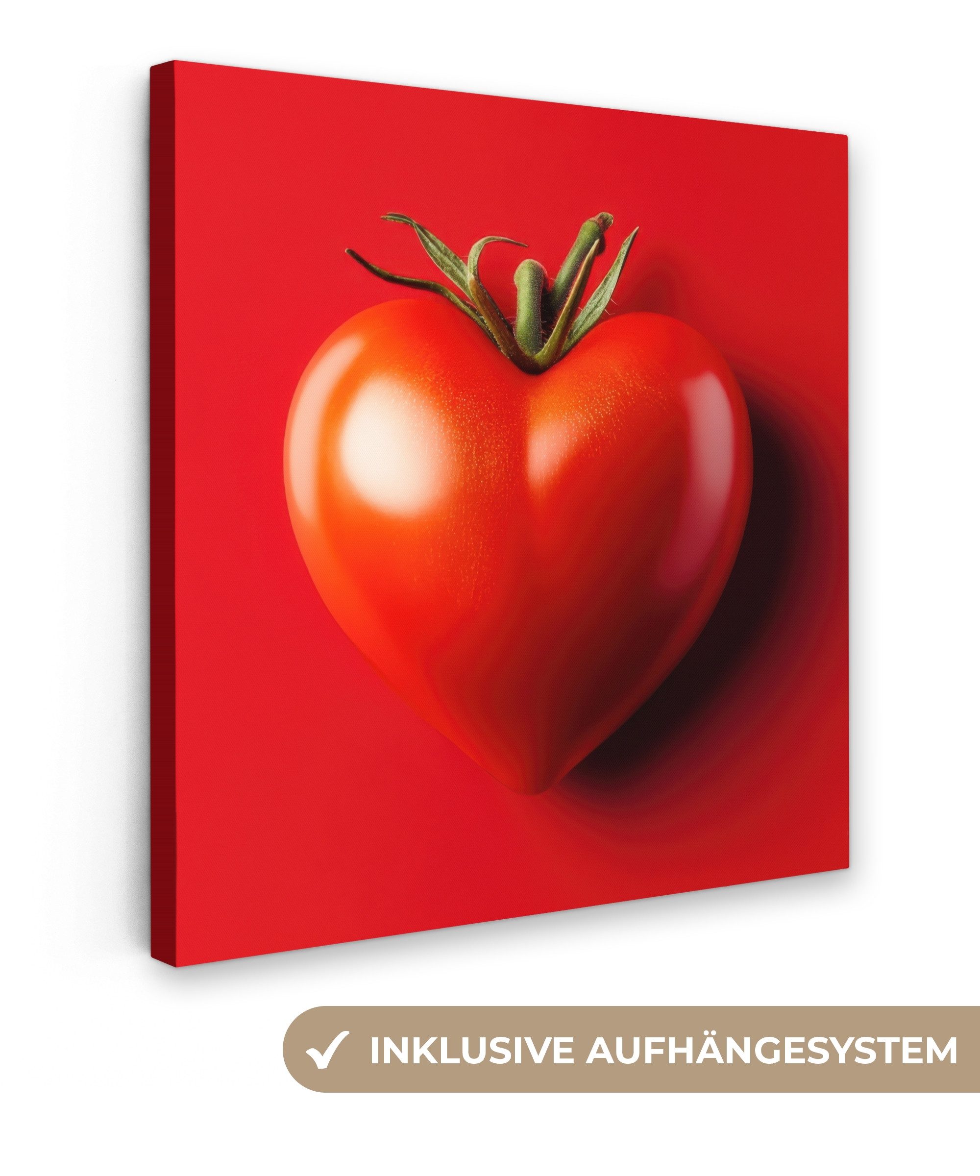 OneMillionCanvasses® Leinwandbild Tomate - Rot - günstig online kaufen