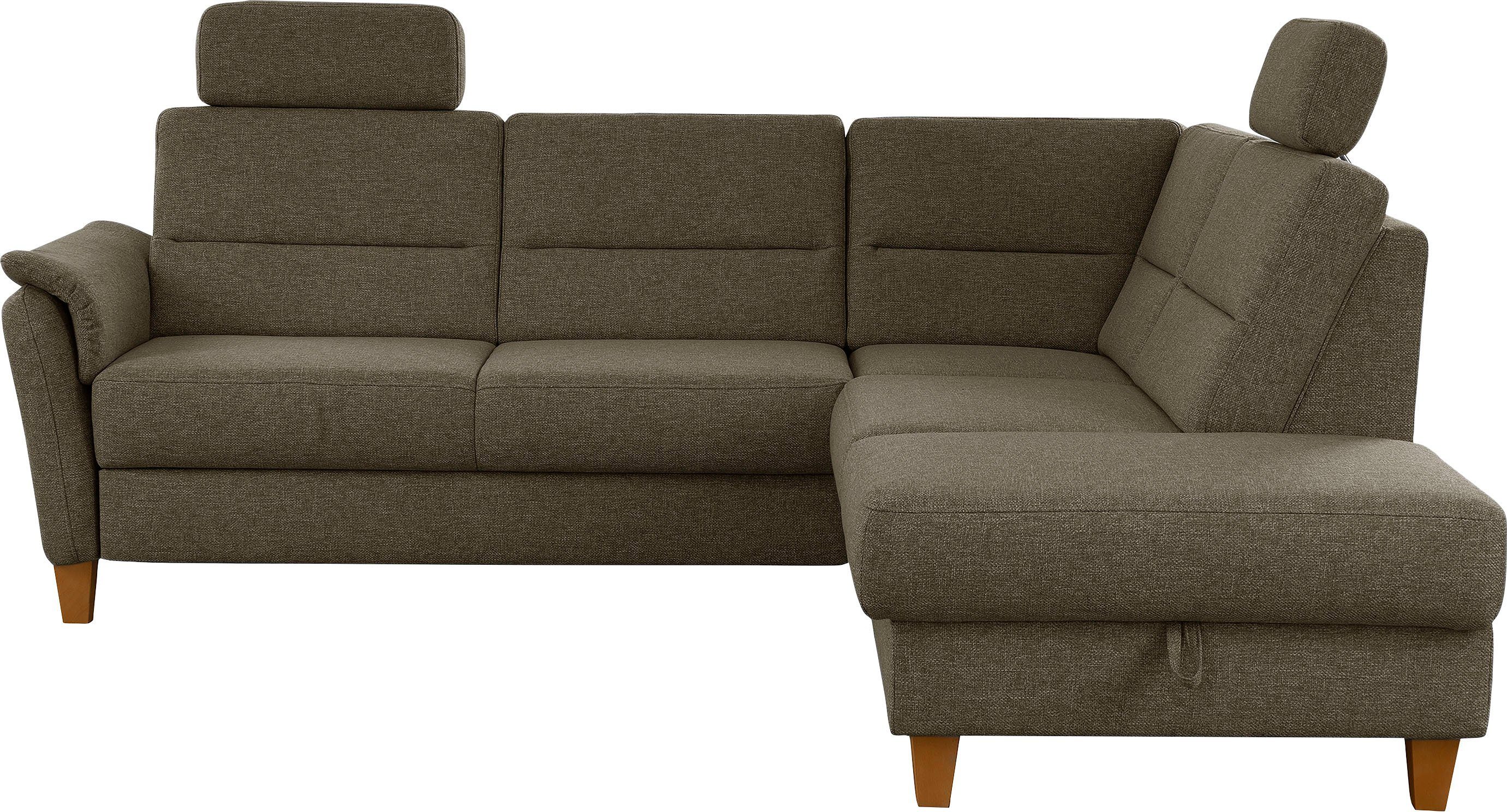 Home affaire Ecksofa Palmera L-Form, Federkern, günstig online kaufen