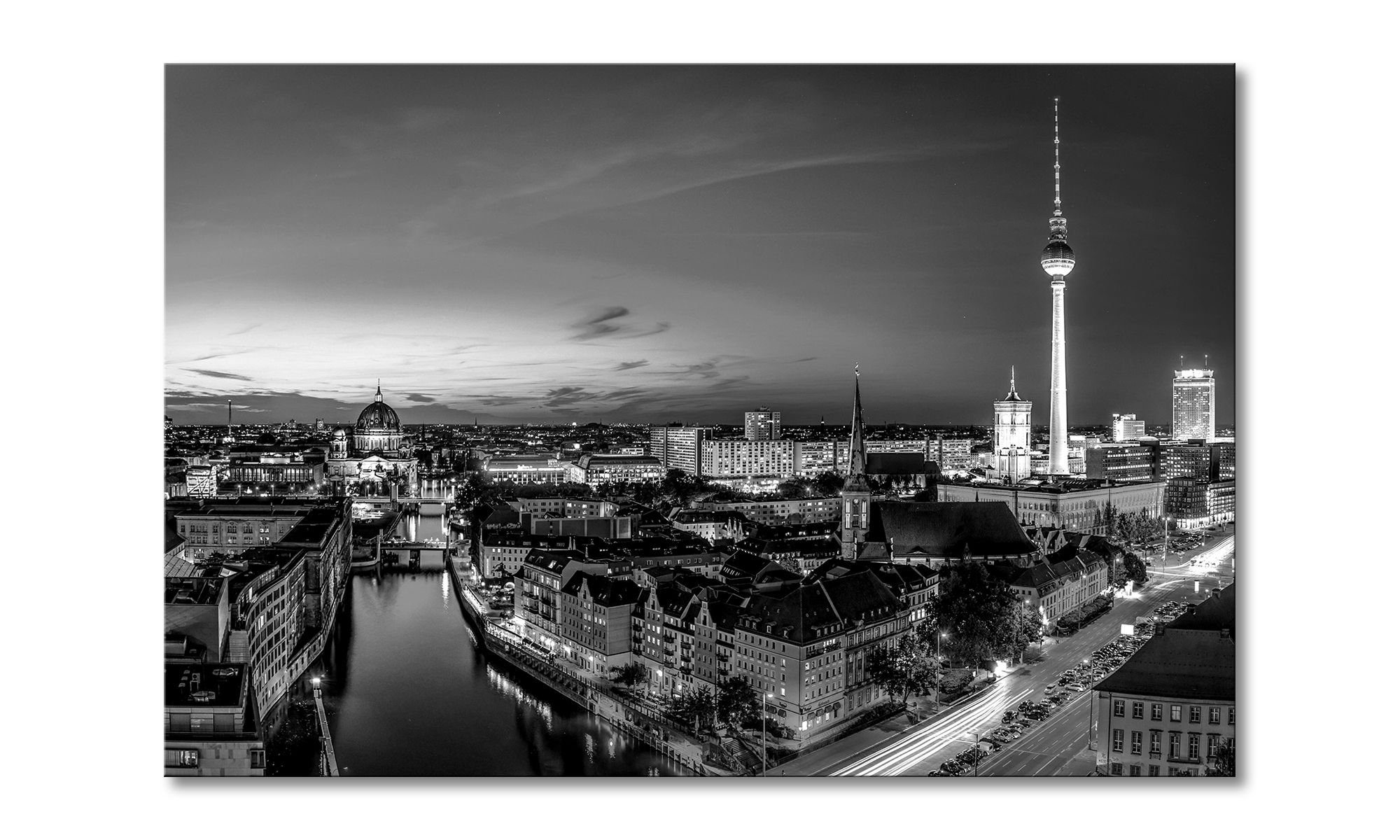 WandbilderXXL Leinwandbild Berlin City, Berlin (1 St), Wandbild,in 6 Größen erhältlich