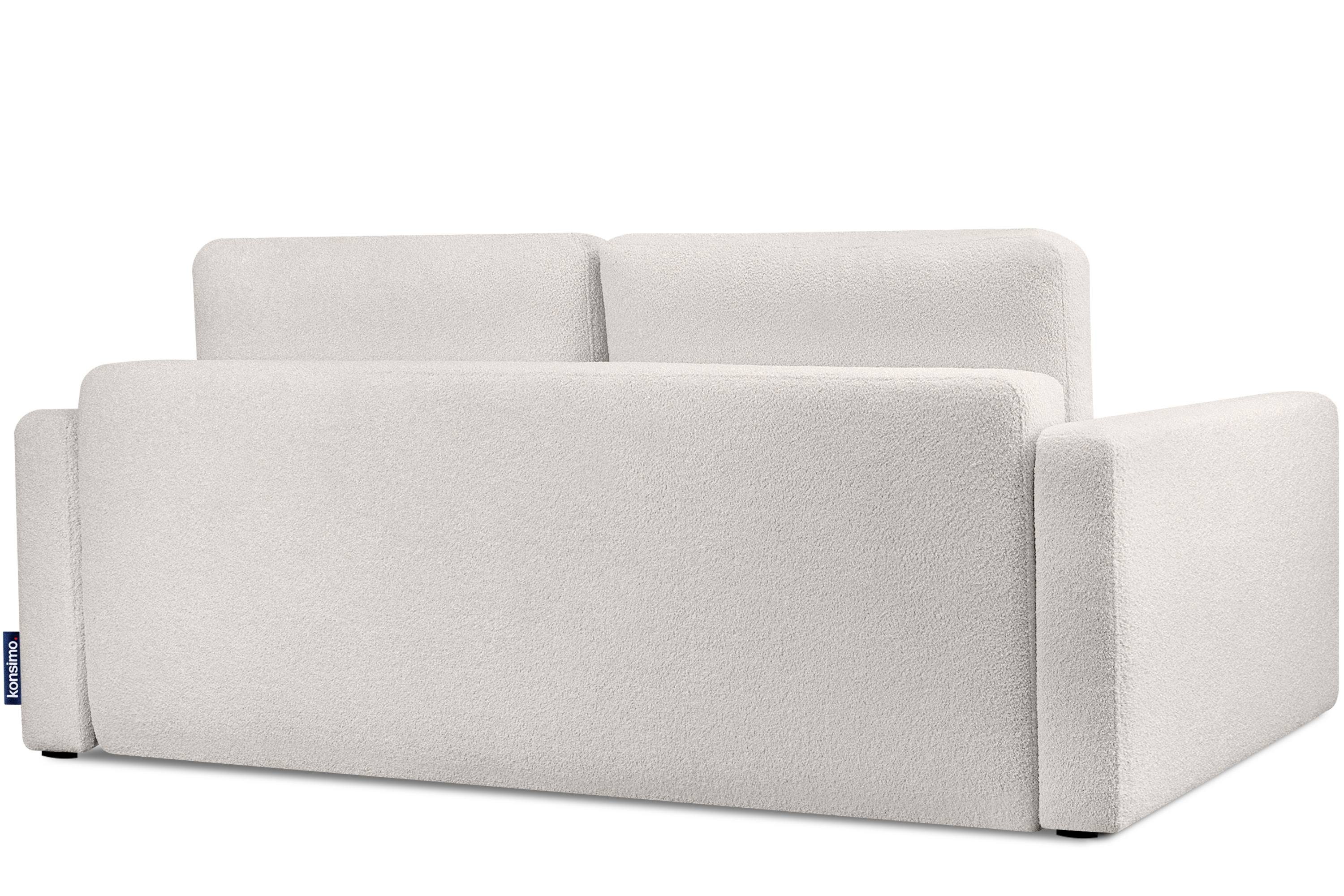Konsimo Schlafsofa RUVIS Sofa mit Sitz- des und Schlaffunktion, 3 Bettkasten Personen, Schlafkomforts, Garantie