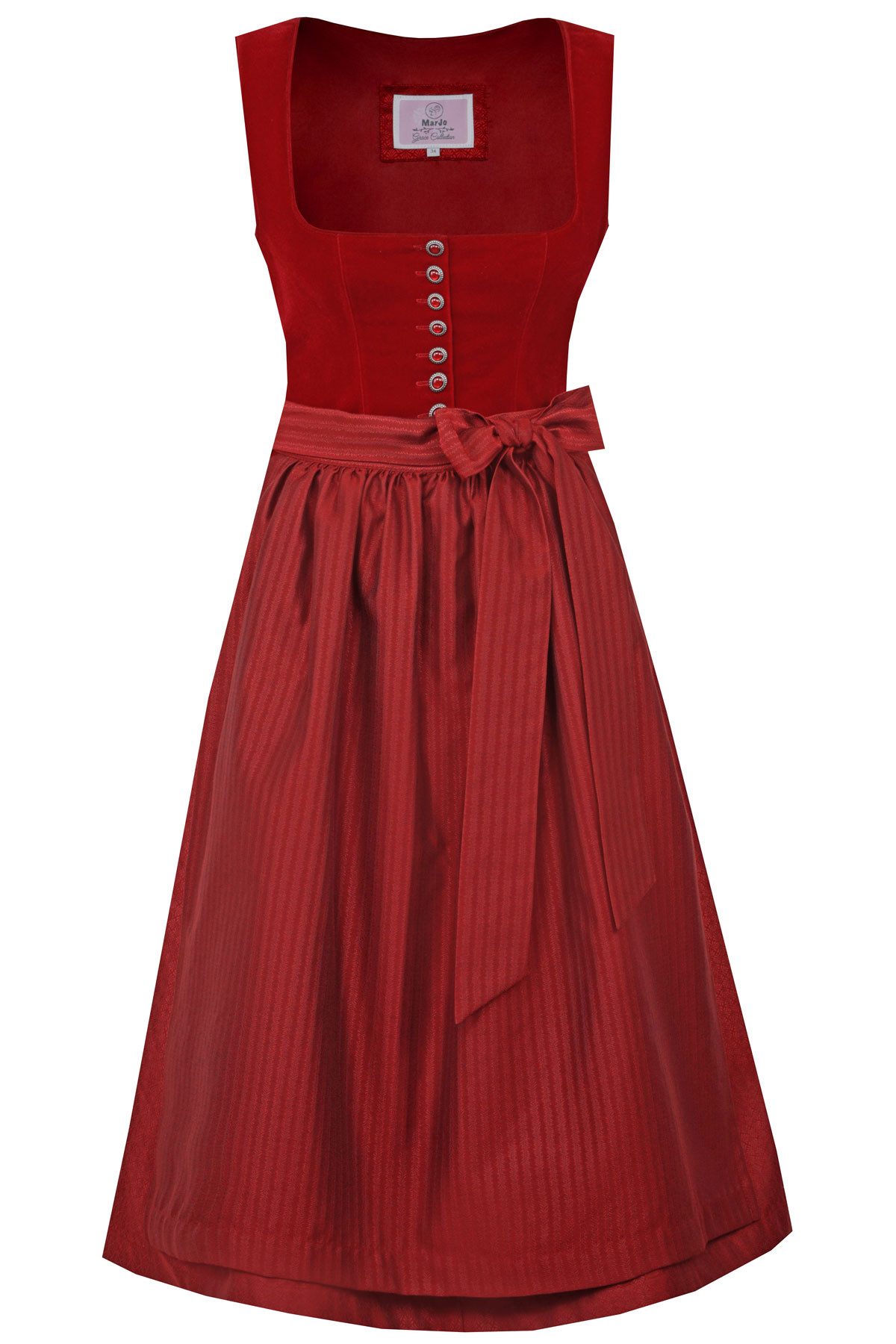 MarJo Dirndl 'Nussdorf' 921070, Rocklänge 70cm - Kirsche günstig online kaufen