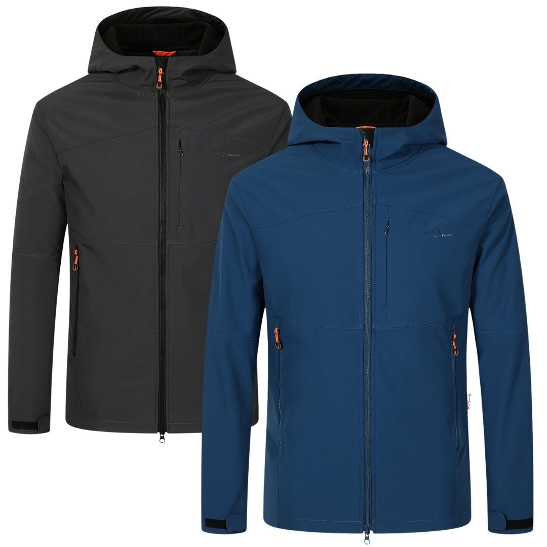 RennerXXL Funktionsjacke Blue Wave Mads Softshelljacke Herren für Übergang