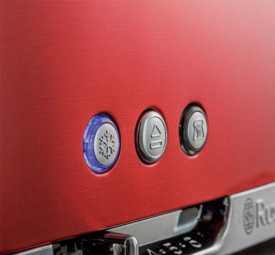 RUSSELL HOBBS Toaster Luna Solar Red 23250-56, 1 langer Schlitz, für 2  Scheiben, 1420 W, Lift&Look Funktion ermöglicht das Anschauen des Toastes  während des Röstens
