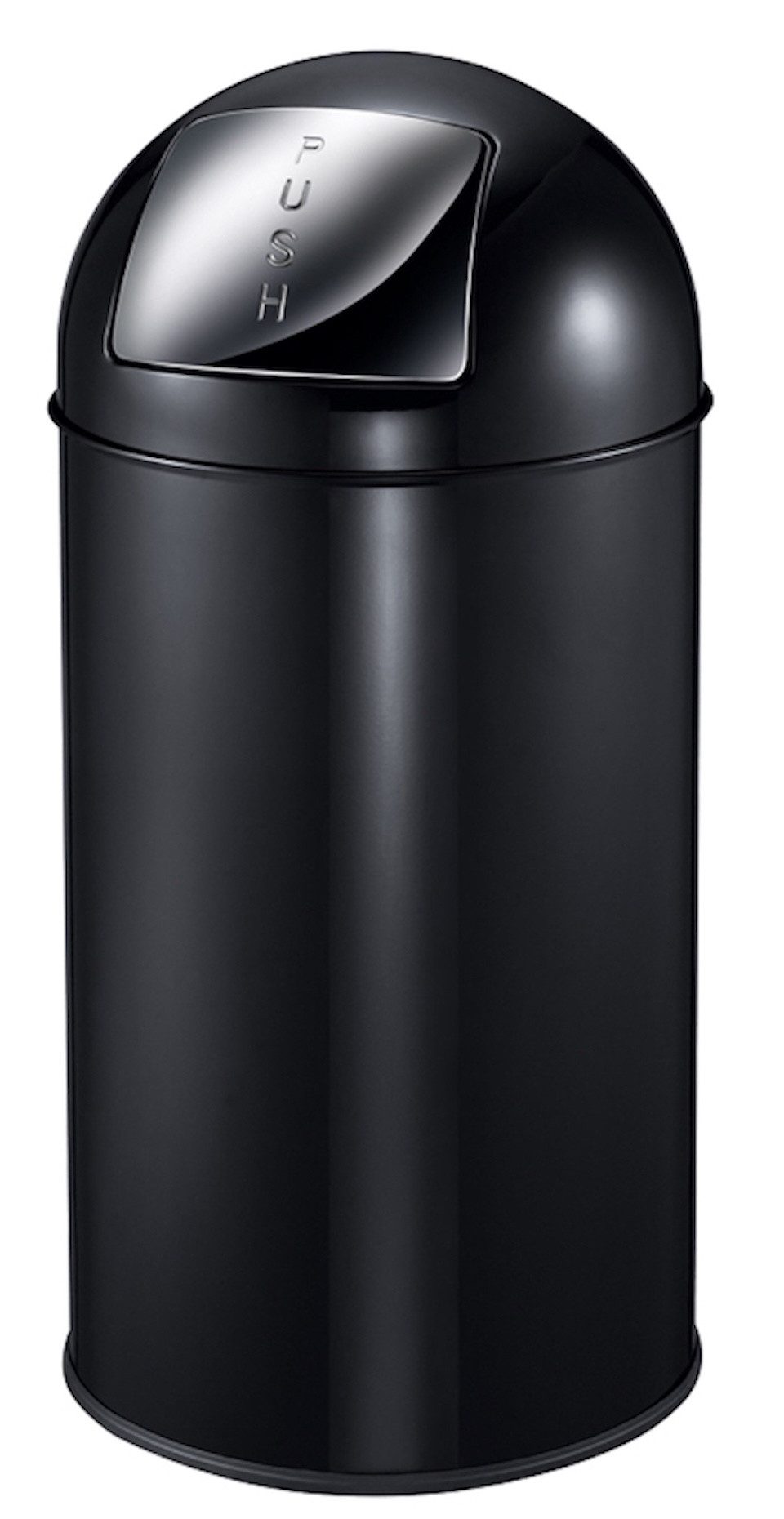 PROREGAL® Mülleimer Abfallbehälter mit Pushdeckel & Inneneimer aus Metall, HxBxT 74x34x34cm 40 Liter