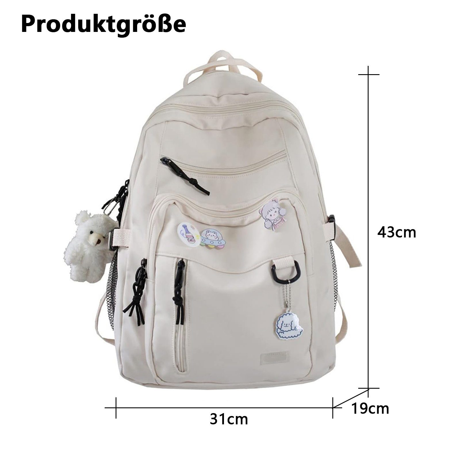 OKWISH Laptoprucksack Rucksäcke Schulrucksack Alltagsdaypack Laptoptasche günstig online kaufen