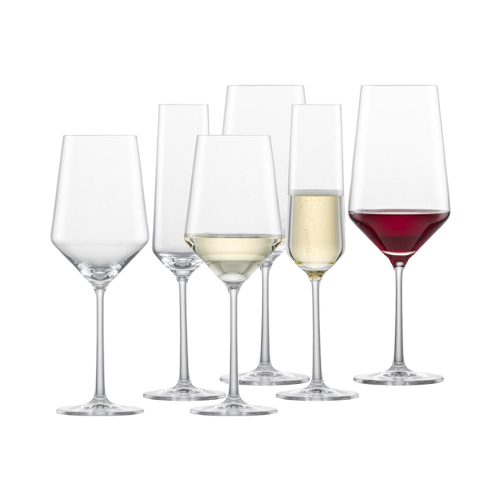 Zwiesel Glas Weinglas Pure Wein- und Sektgläserset 6-tlg., 6-tlg., Glas