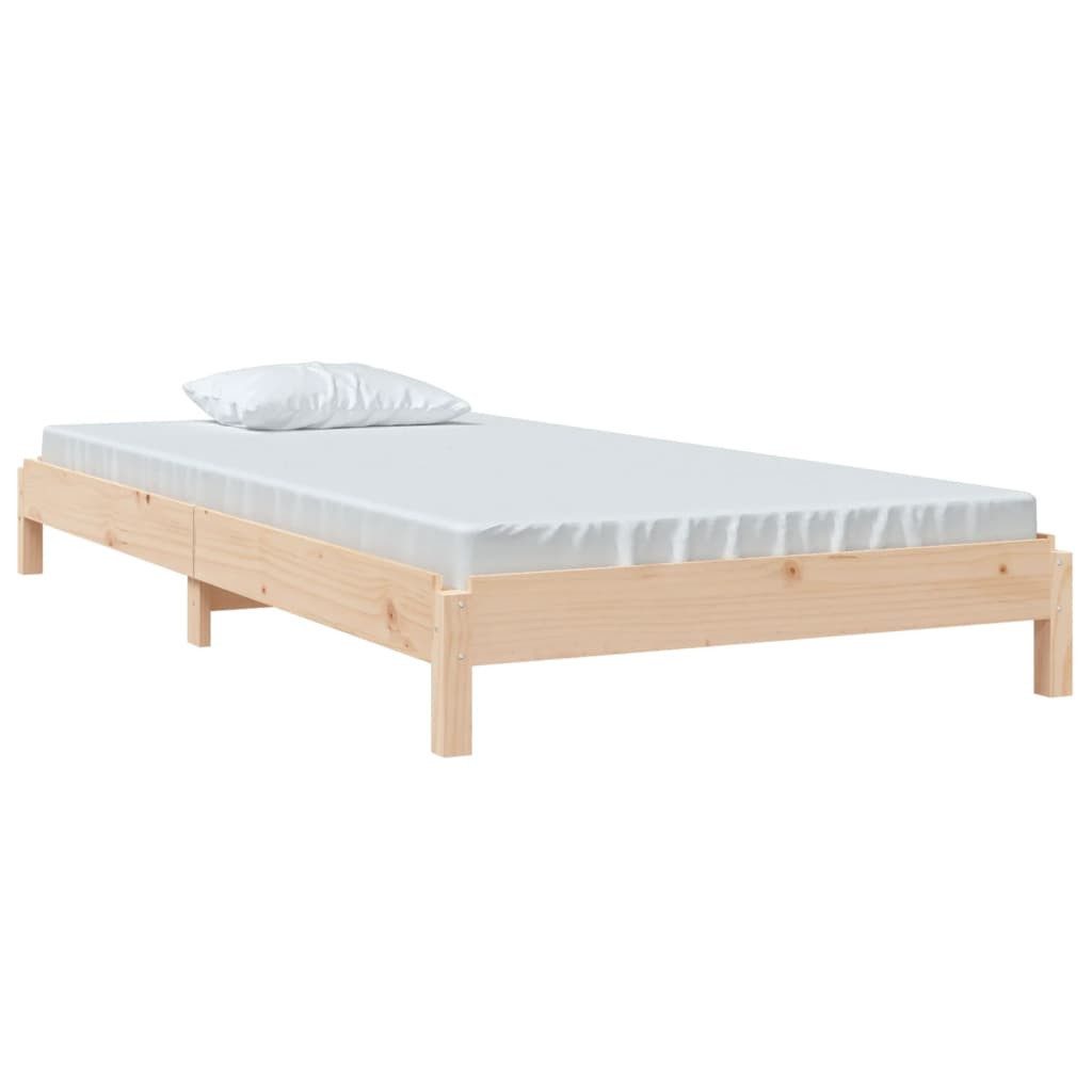 vidaXL Stapelbett, 75x190 cm Massivholz Kiefer