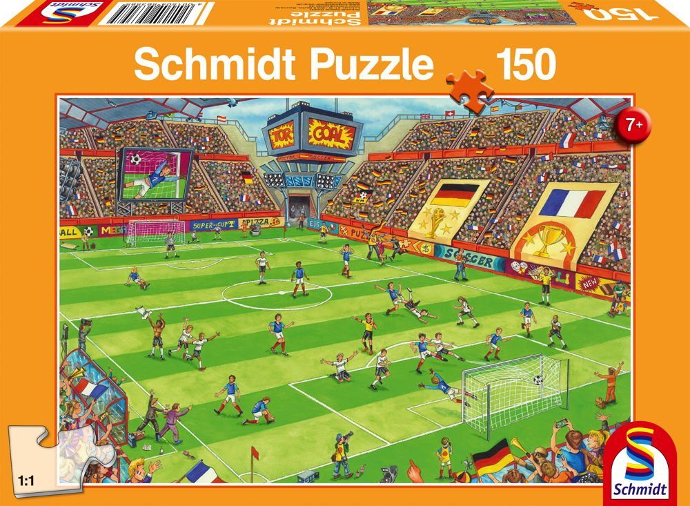 Schmidt Spiele Puzzle 150 Teile Schmidt Spiele Kinder Puzzle Finale im Fußballstadion 56358, 150 Puzzleteile