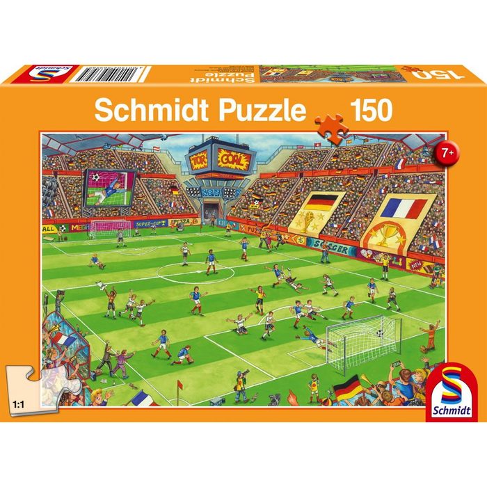 Schmidt Spiele GmbH Puzzle 150 Teile Schmidt Spiele Kinder Puzzle Finale im Fußballstadion 56358 150 Puzzleteile