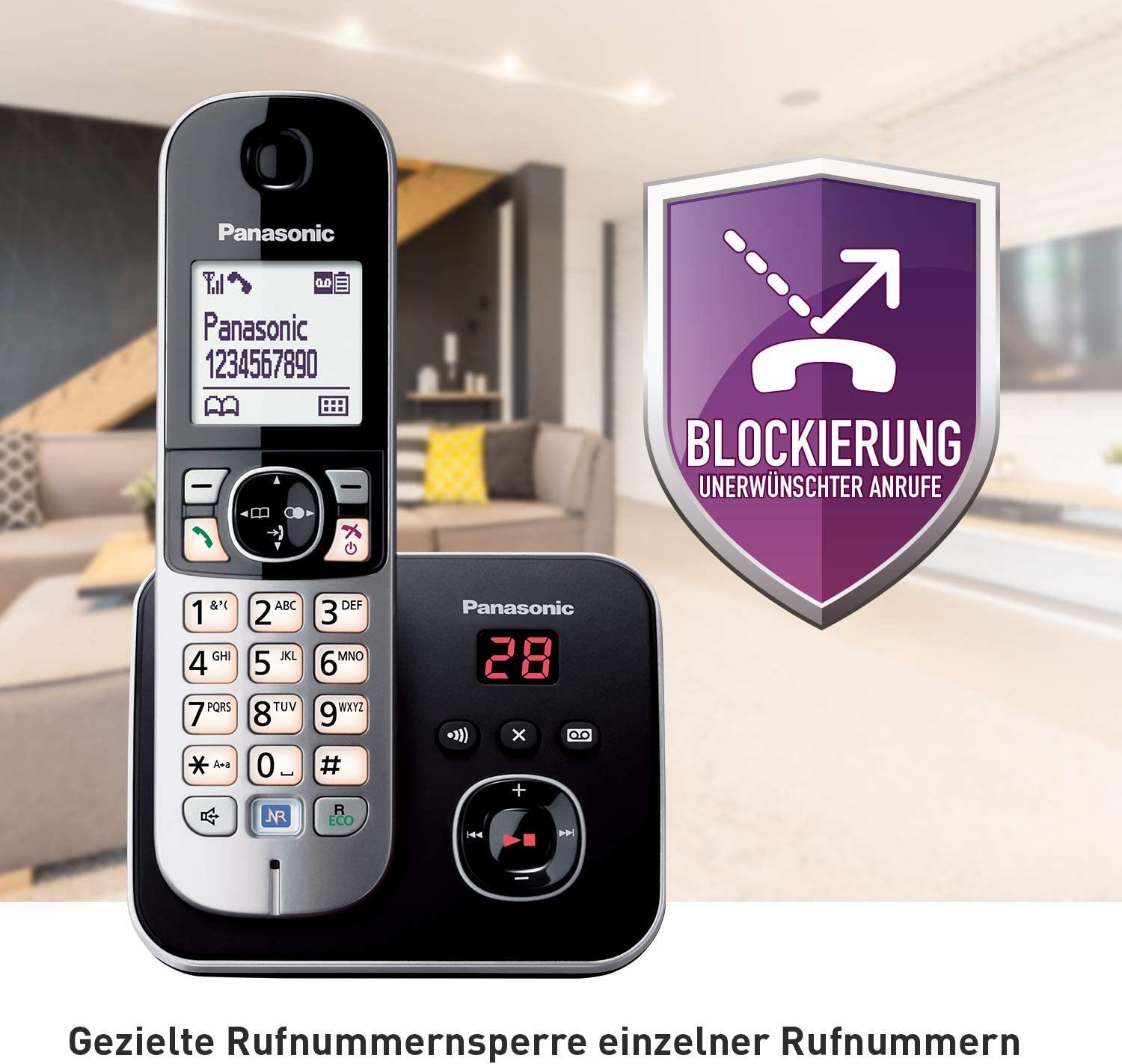 Panasonic KX-TG 6823 GB Schnurloses DECT-Telefon – Bild 2 von 5