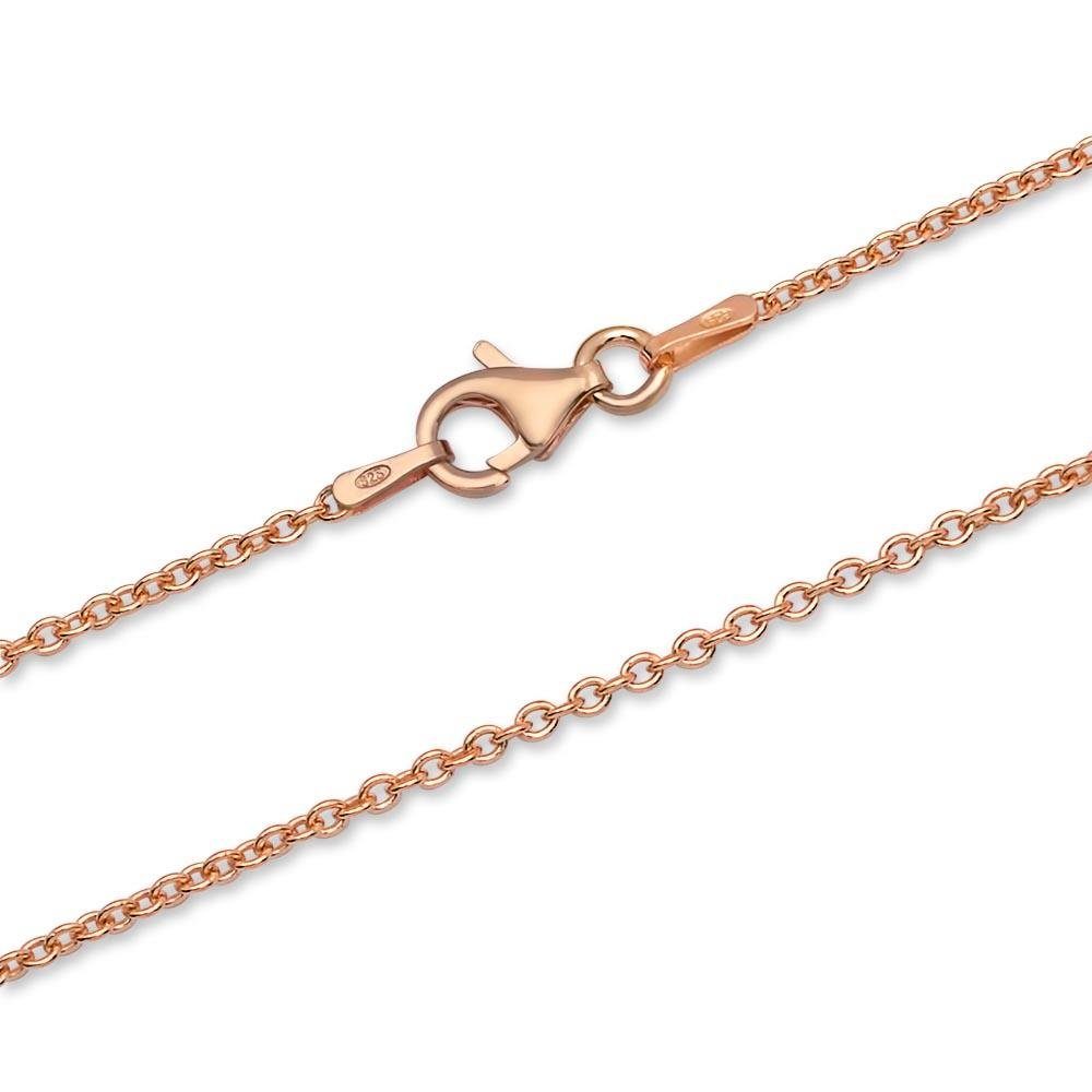 Unique Silberkette Rosé Ankerkette Silber 1,2mm - Länge wählbar - inkl. Etui AK0001-RG
