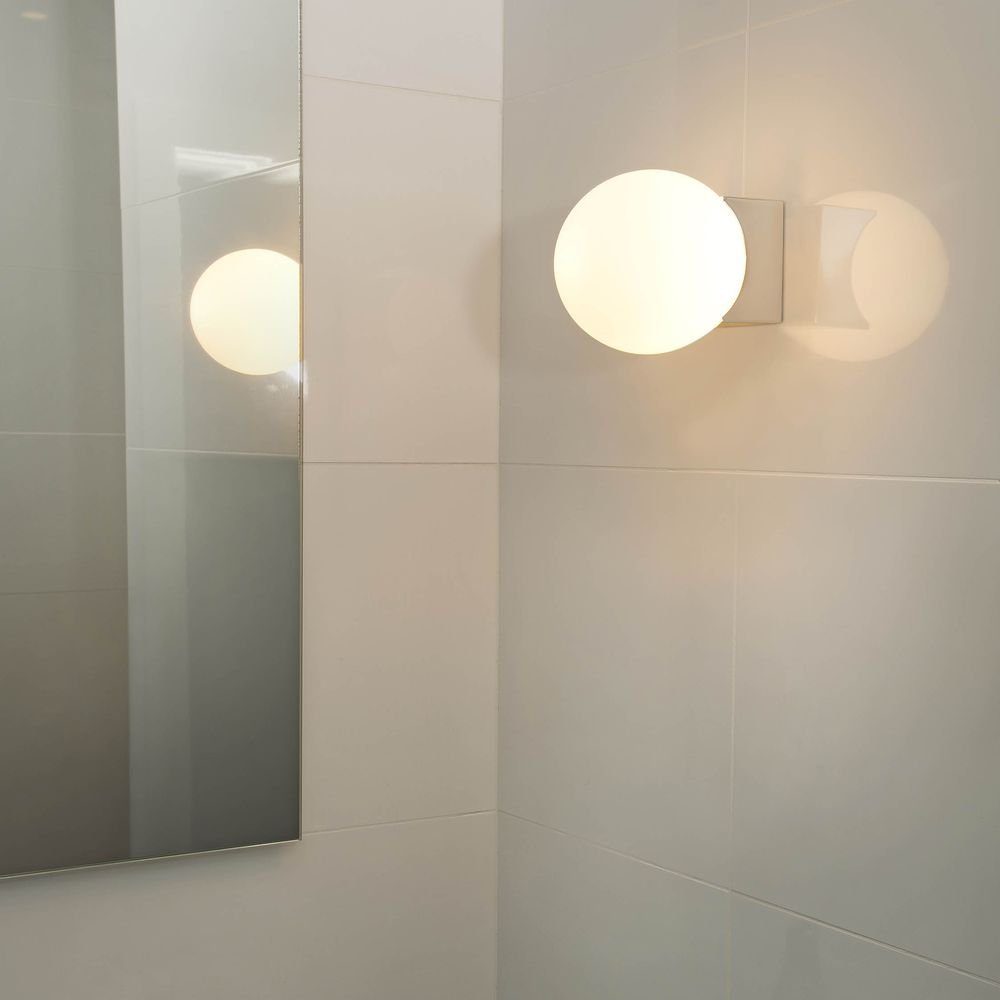 Faro Spiegelleuchte Badezimmerleuchte Lago aus Glas in Chrom G9 IP44, keine Angabe, Leuchtmittel enthalten: Nein, warmweiss, Badezimmerlampen, Badleuchte, Lampen für das Badezimmer | Spiegelleuchten