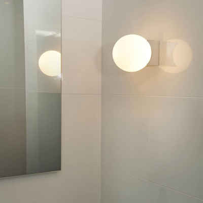 Faro Spiegelleuchte »Badezimmerleuchte Lago aus Glas in Chrom G9 IP44«, keine Angabe, Leuchtmittel enthalten: Nein, warmweiss, Badezimmerlampen, Badleuchte, Lampen für das Badezimmer
