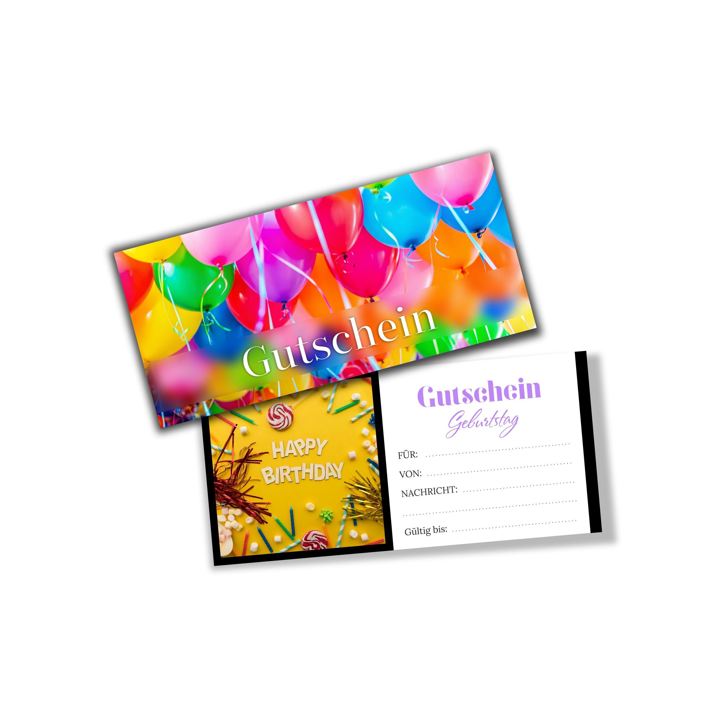 itenga Пригласительные открытки itenga Geschenkgutschein Fotodesign - Motiv GEBURTSTAG Postkarte zum A