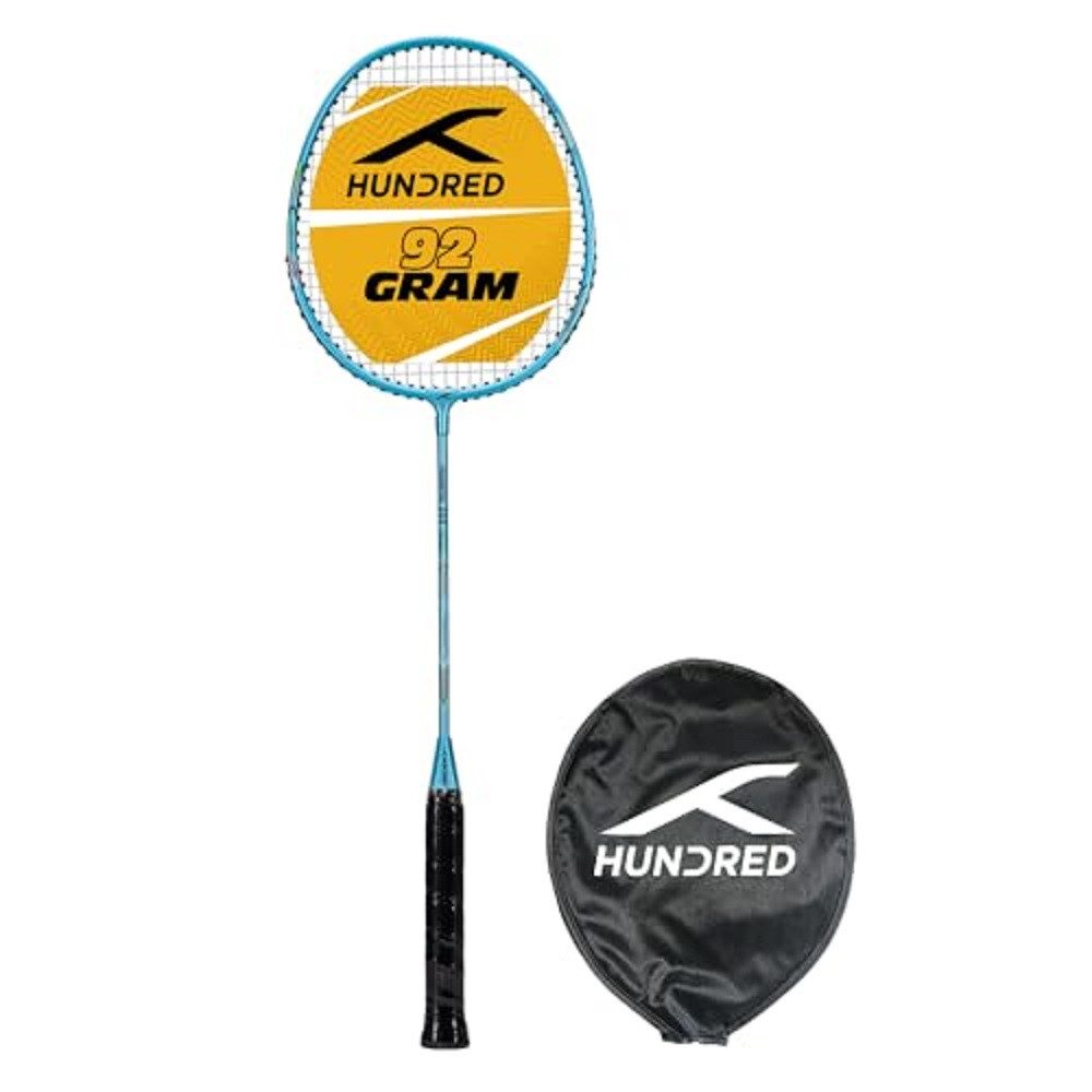 Badmintonschläger HUNDRED Powertek 200 PRO Badmintonschläger mit Schlägerkopfhülle