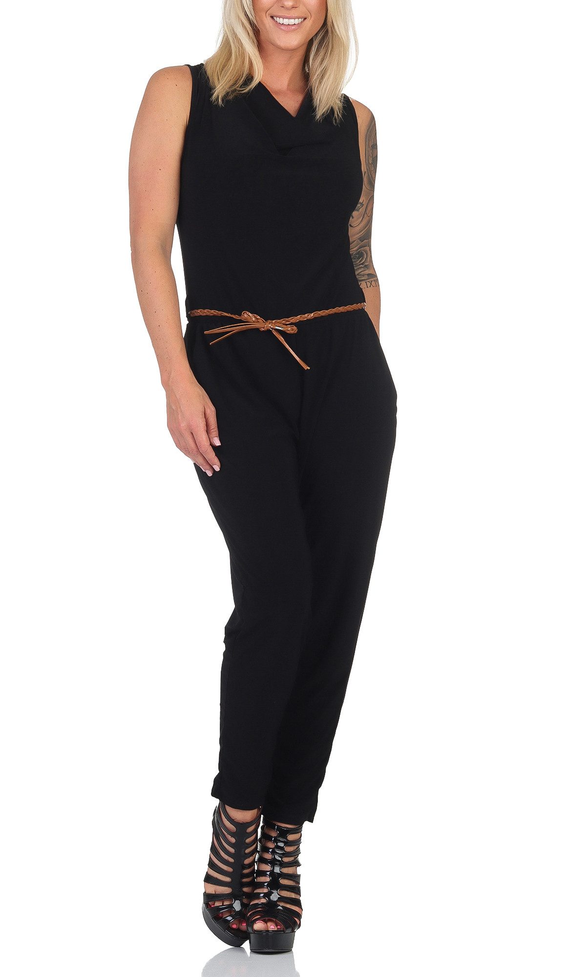 simarada Jumpsuit Damen Overall 2411 34-38 Dunkelblau