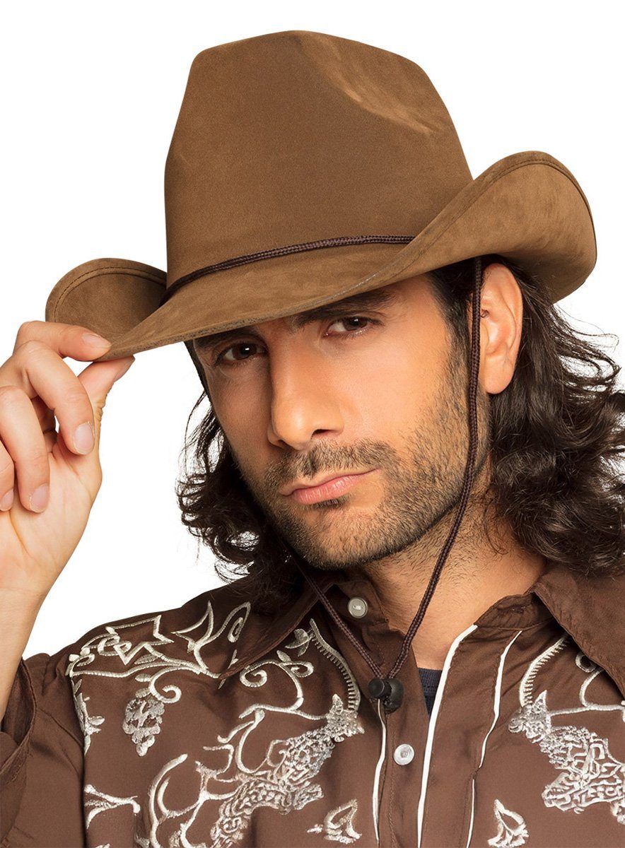 Boland Cowboy-Kostüm Cowboyhut braun - Fasching Karneval Kostüm Hallowe günstig online kaufen