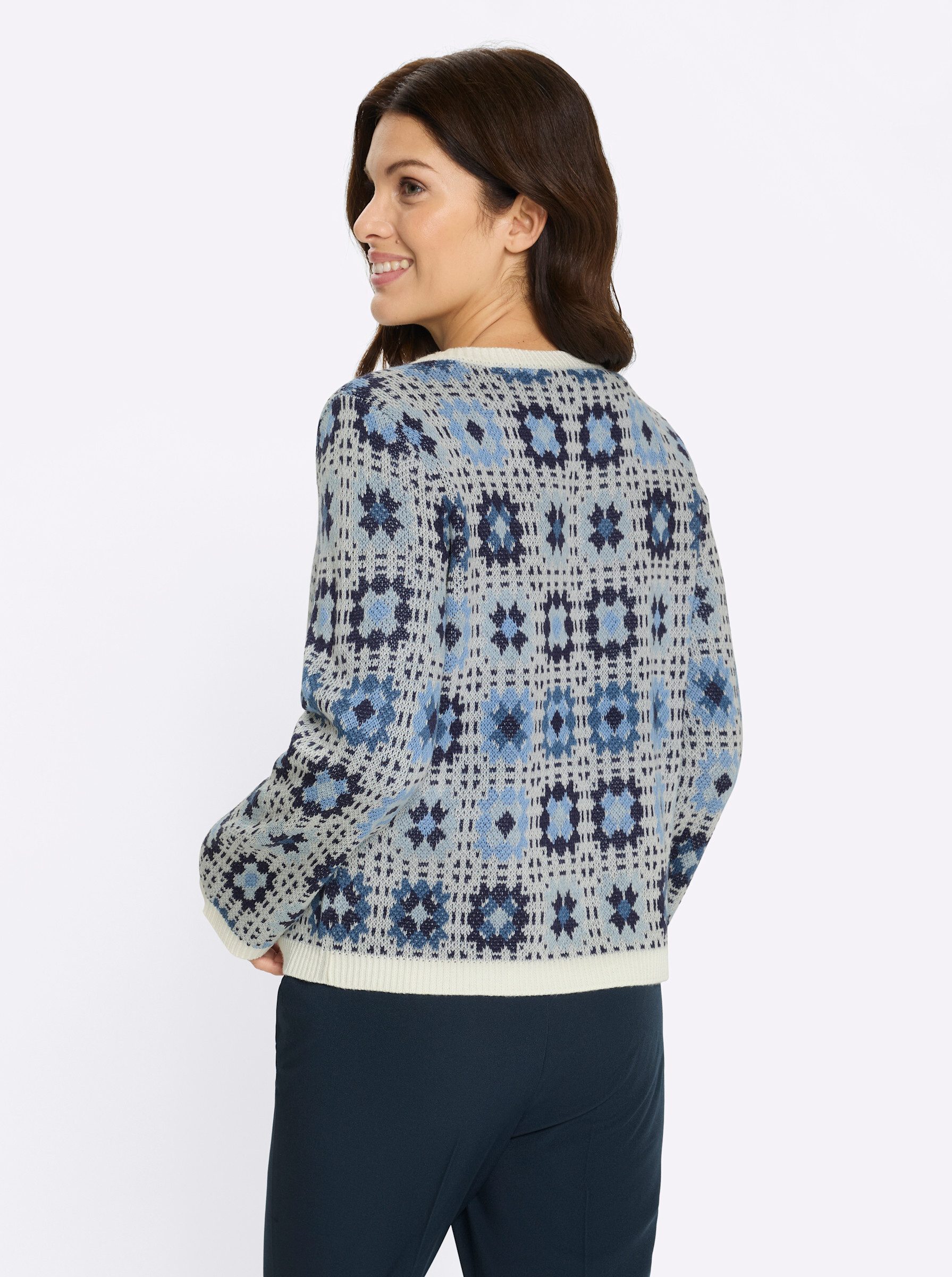 Sieh an! Strickjacke Cardigan Langarm