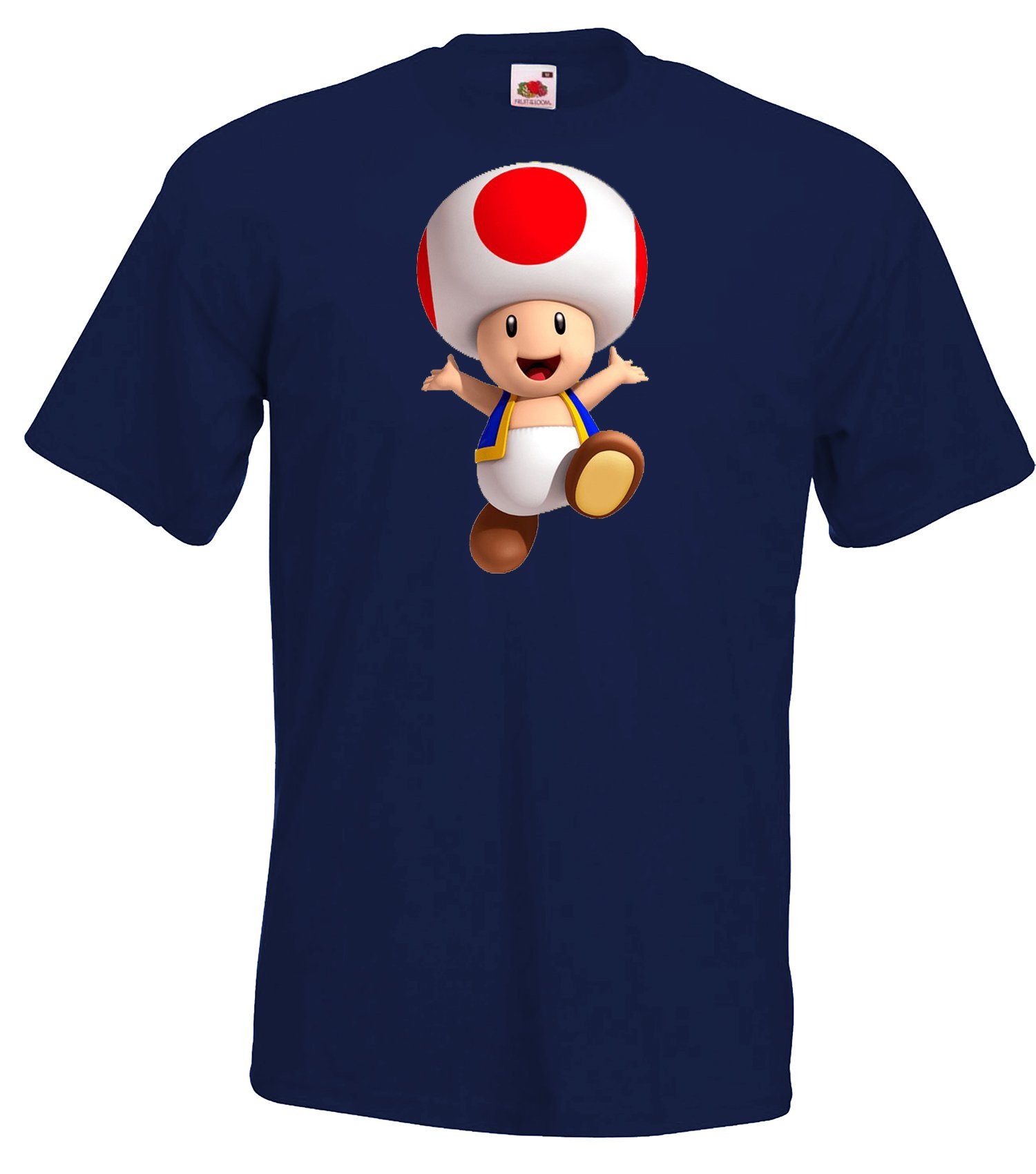 Youth Designz T-Shirt Toad Herren Fun T-Shirt mit trendigem Frontprint Navyblau