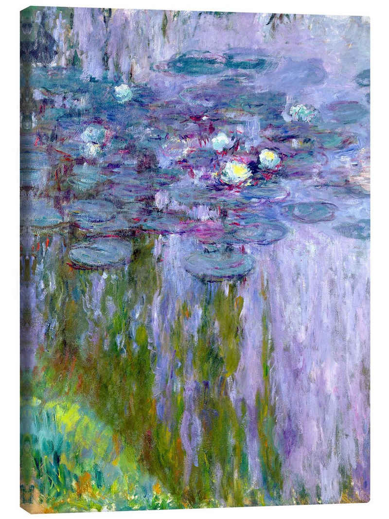 Posterlounge Leinwandbild Claude Monet, Seerosen III, Wohnzimmer Malerei